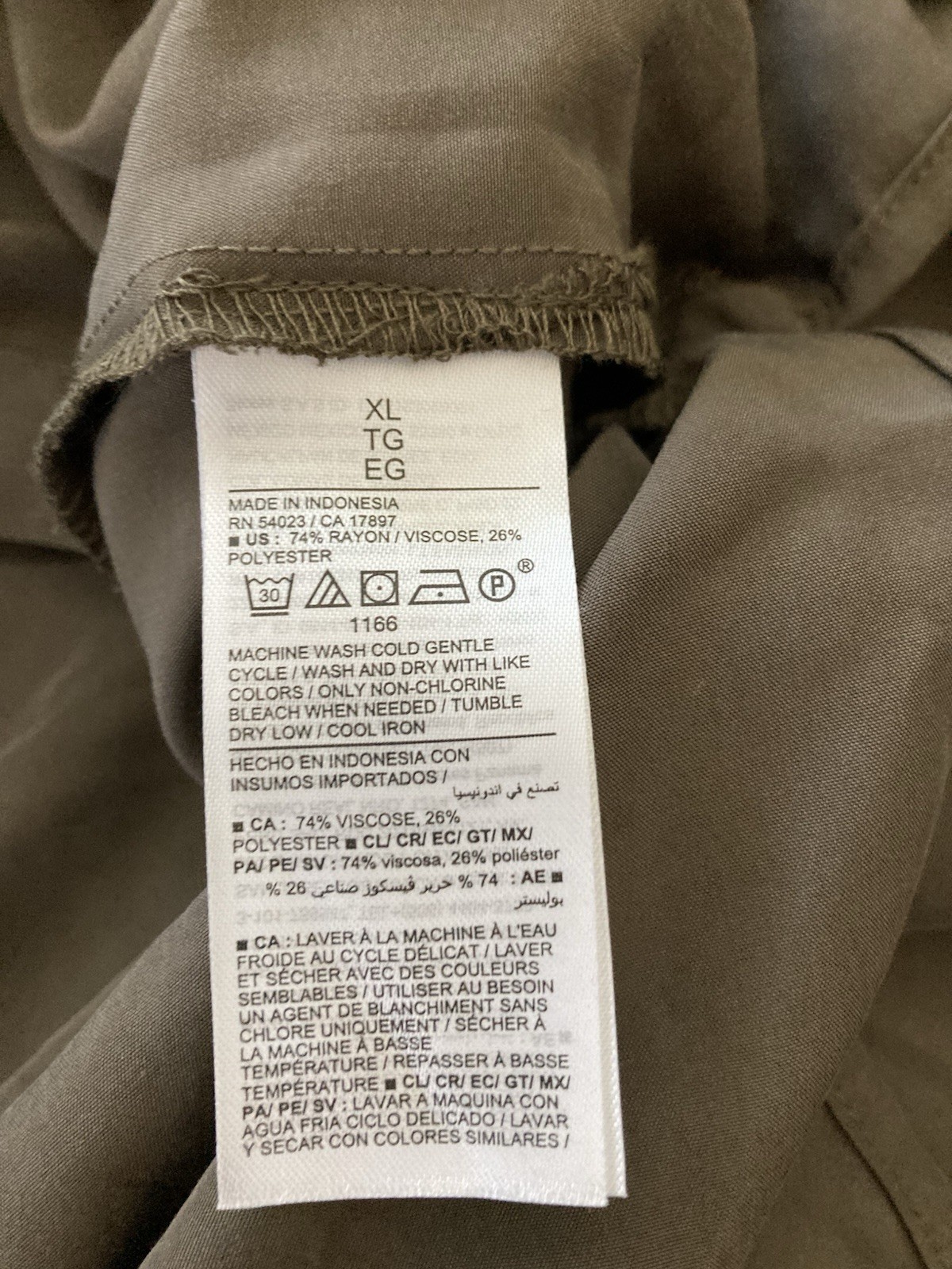 Old Navy Women’s Waist-Defined Utility Midi Green Shirt Dress Size XL NWT