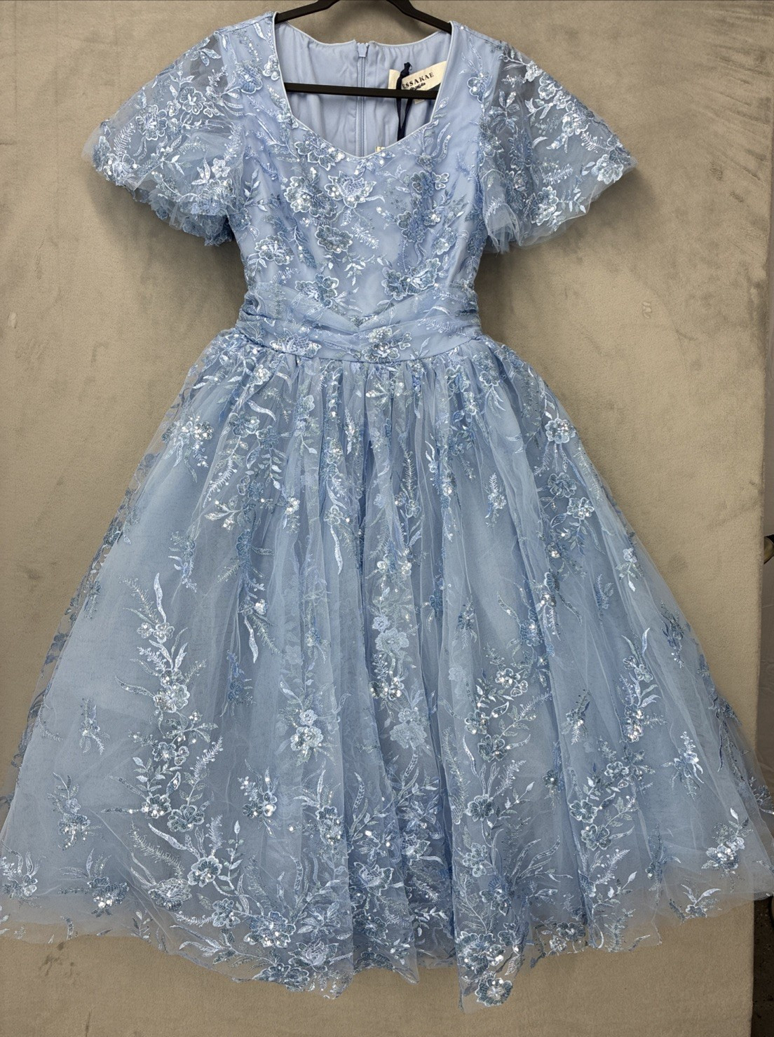 Jessakae dress Blue Small Elsa Mesh Sparkle Cinderella Prom wedding formal
