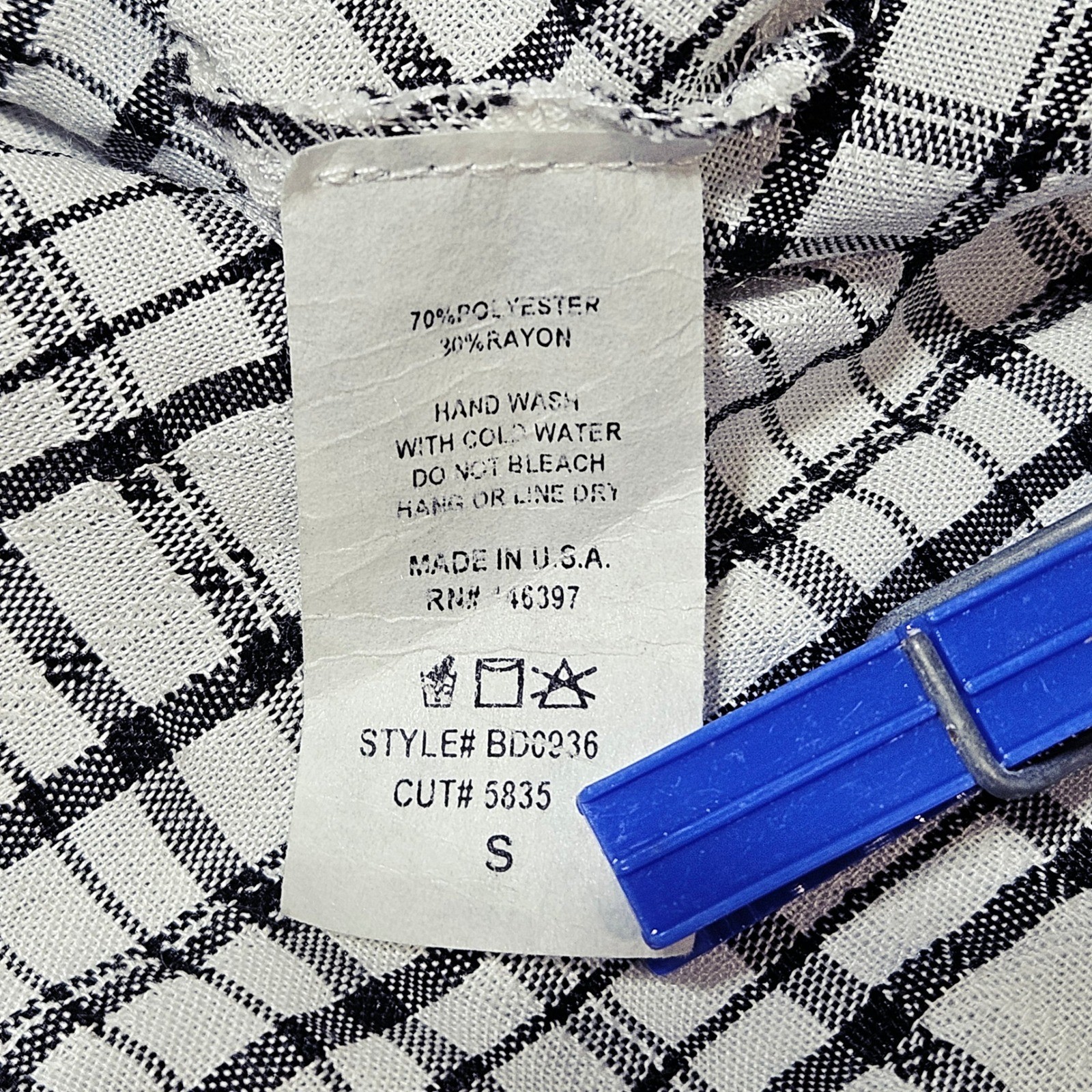 IBISS White Black Plaid Surplice Mini Dress S Dark Academia Preppy Girly Retro