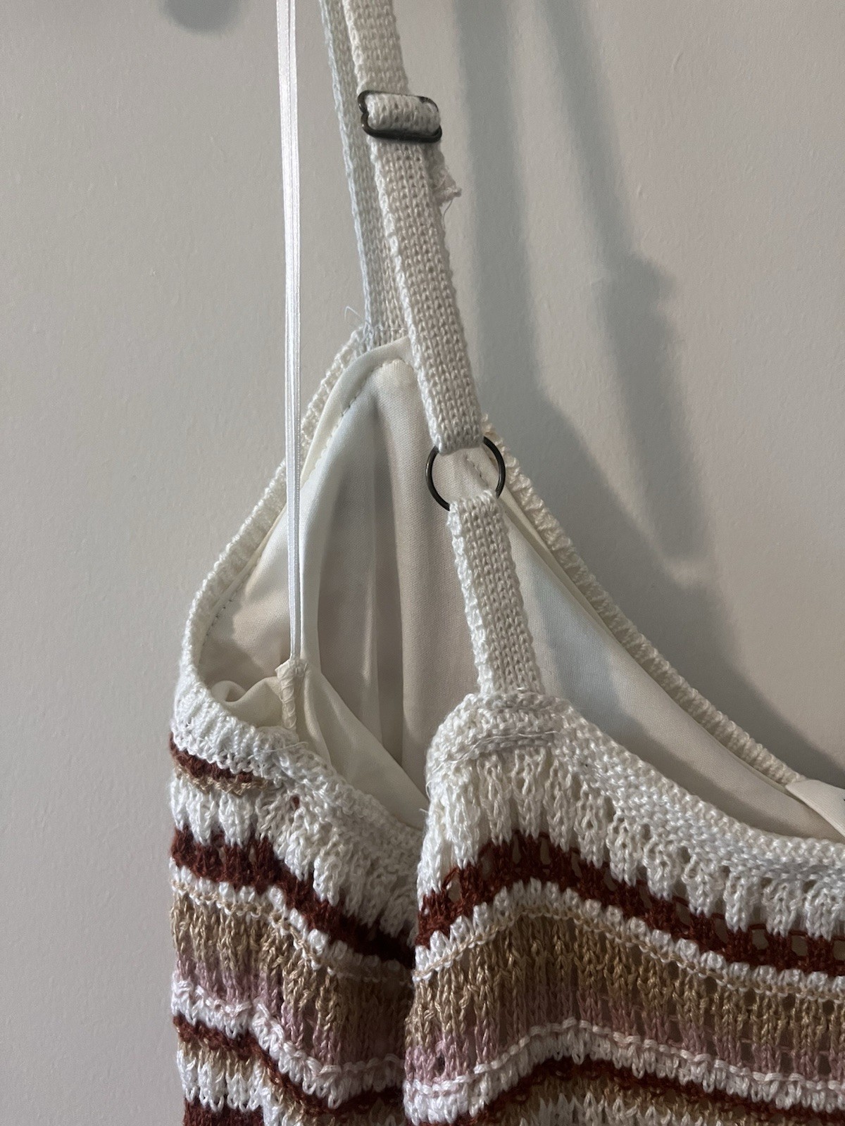 NWT Olive & Oak Knit Halter Boho Lined Dress Womens Sz XL