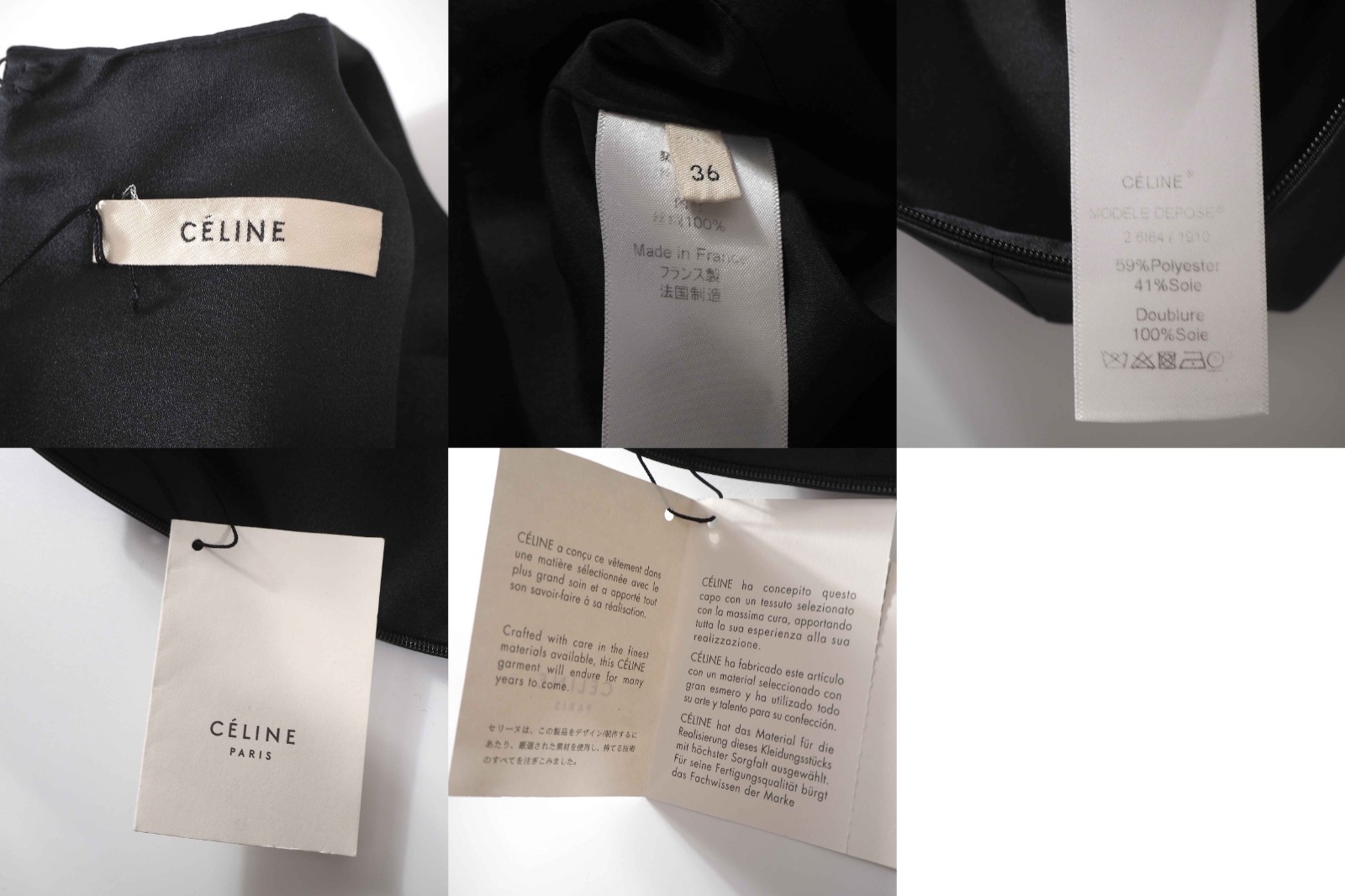 NWT CELINE by Phoebe Philo Silk Blend Sleeveless Dress EU36