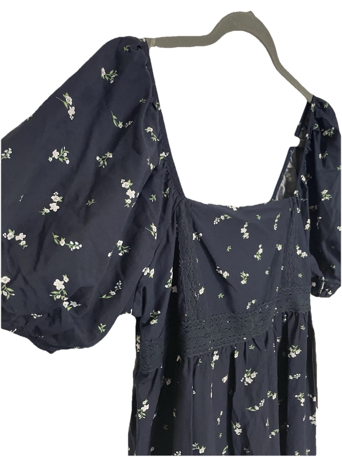 NWT Celebrity Pink Floral Blue Mini Dress Size Large Fully Lined NEW