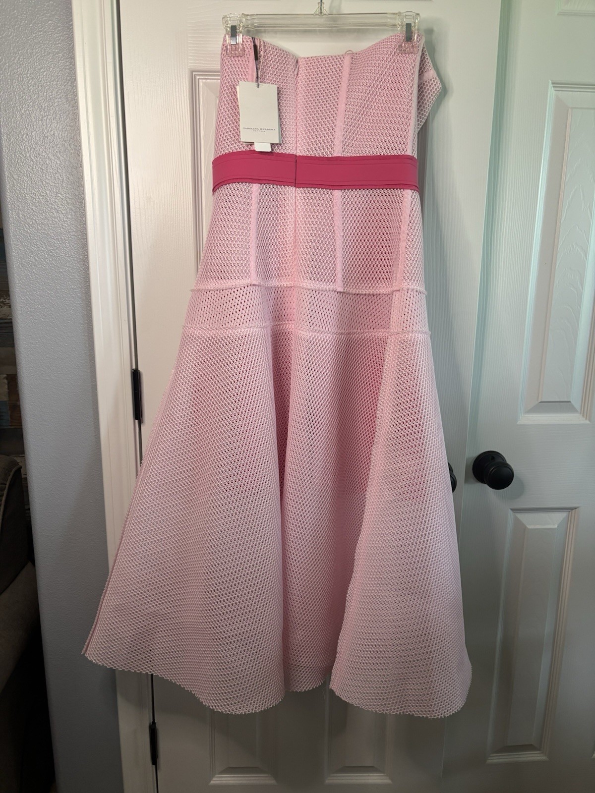 Carolina Herrera Runway Spring 2016 $2300 Size 8 Pink Corset Dress New With Tags