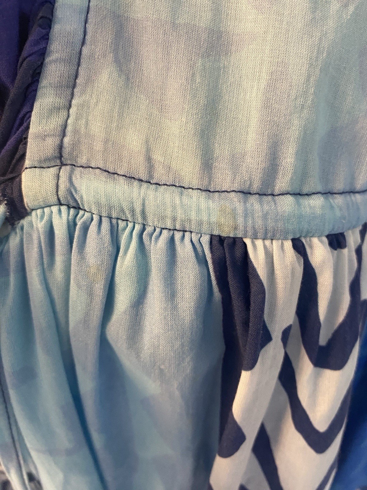 Figue Denissa Ruffle Tassel Drawstring Waist Mini Dress Size L