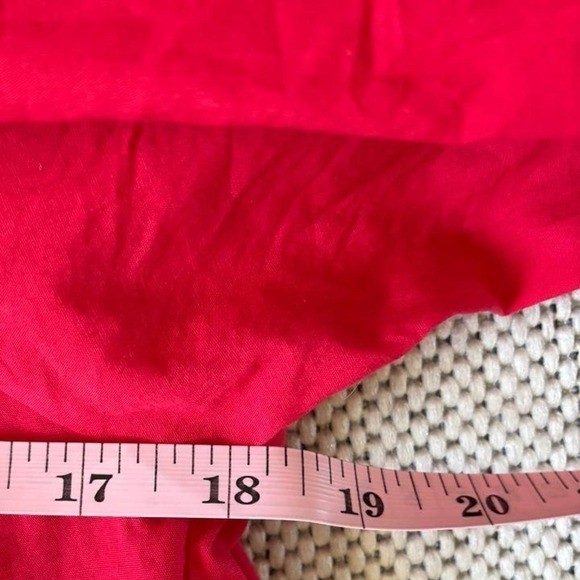 Never A Wallflower Hot Pink Cotton Puff Sleeve Dress Women’s Size S