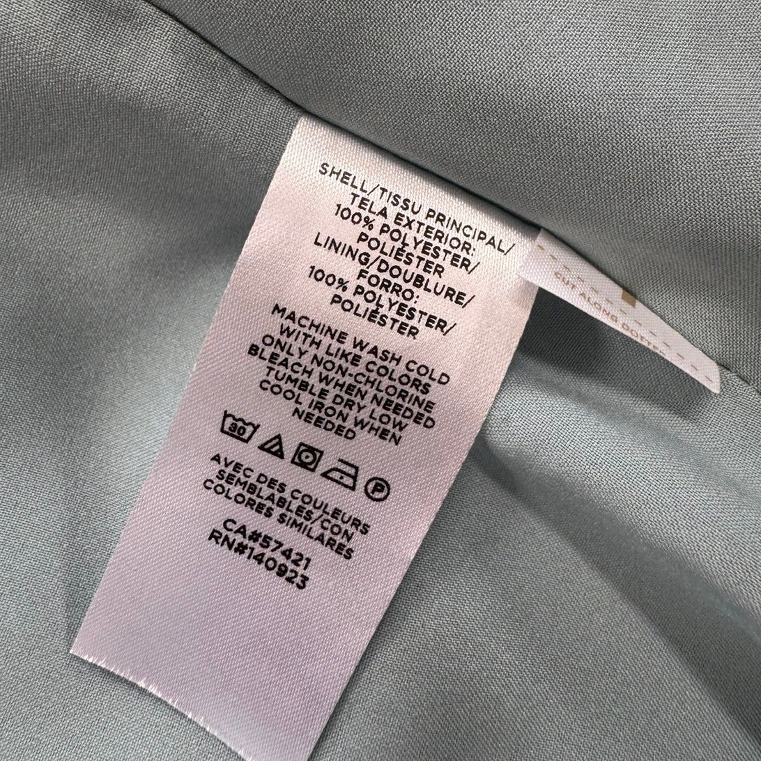 LOFT Medium Dress Blue Gray Black White Cheetah Print 100% Polyester