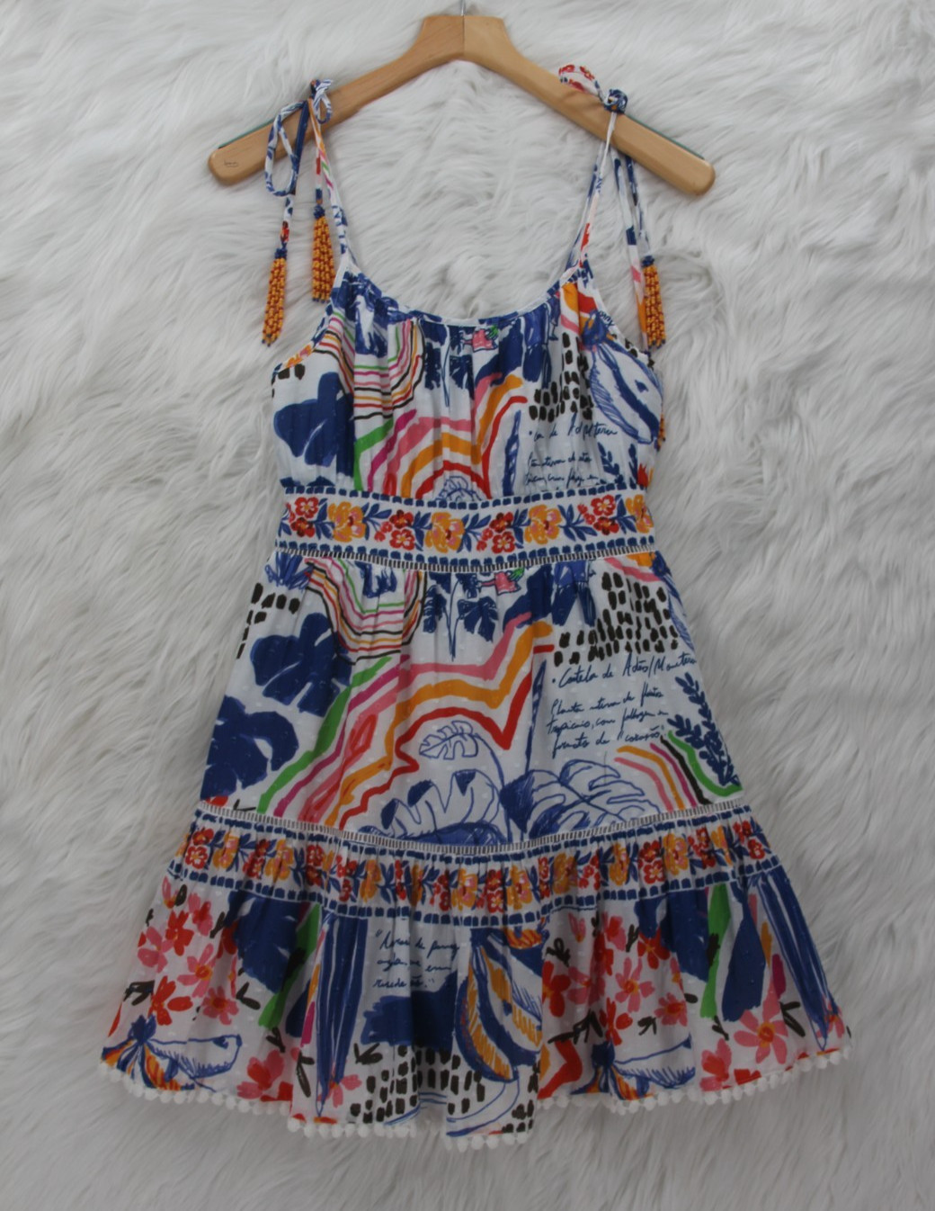 NWOT Farm Rio Wild Brazil Mini Dress Size Small Resort Tropical Boho Fit & Flare