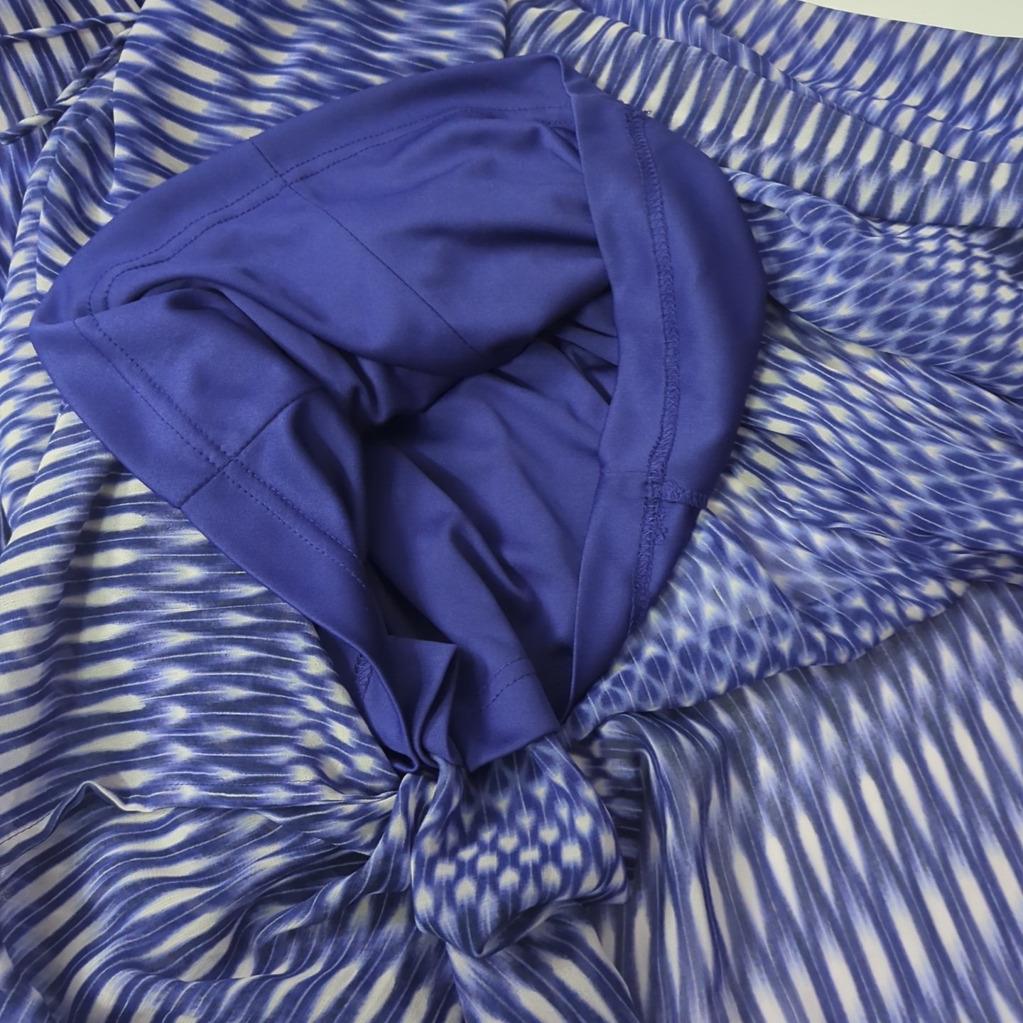 Calvin Klein Size 8 Fit & Flare Side Zip Chiffon Byzantine Blue Maxi Dress NWT!