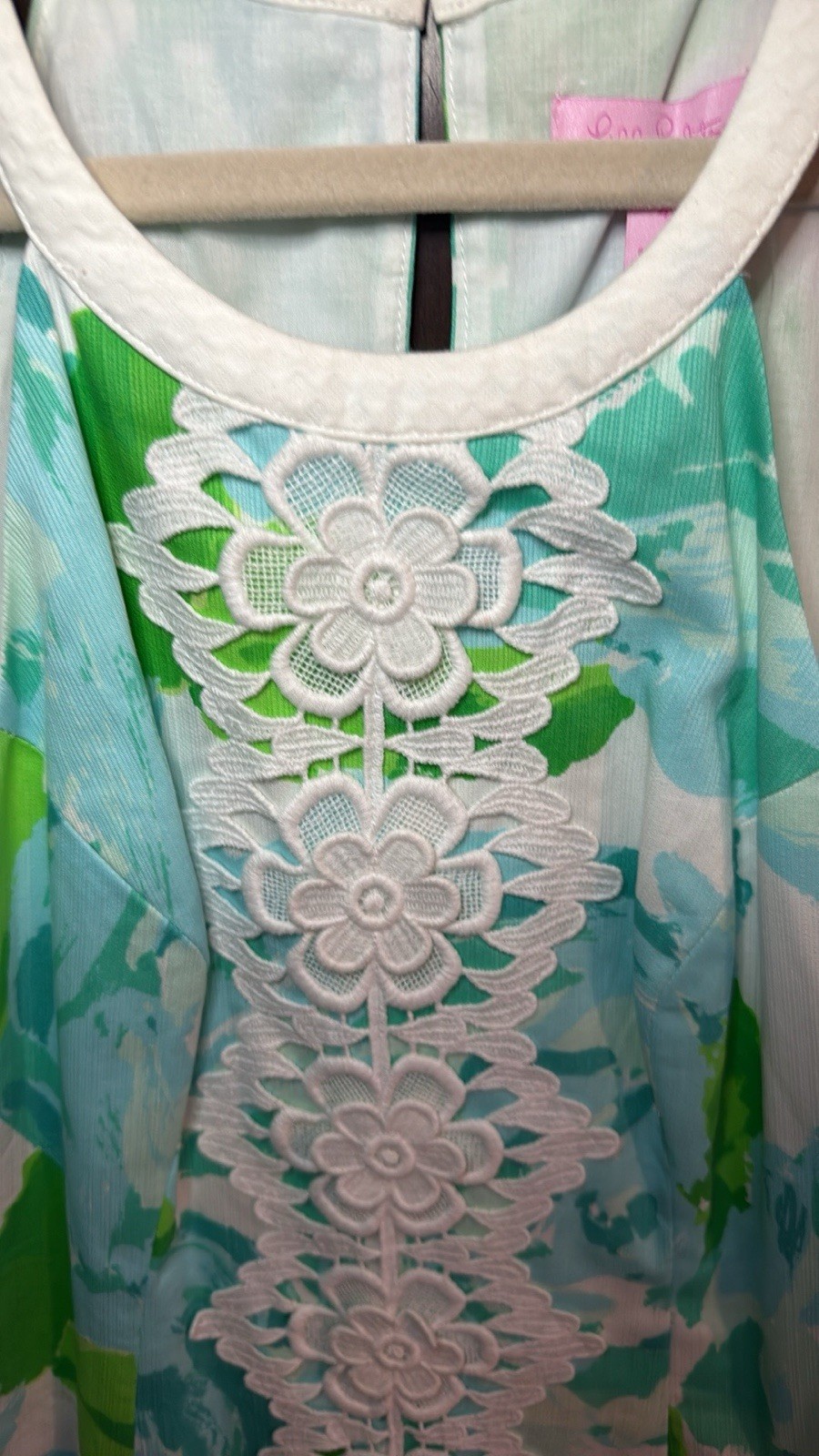 Lilly Pulitzer poolside Blue First Impression Pearl Dress Size 4
