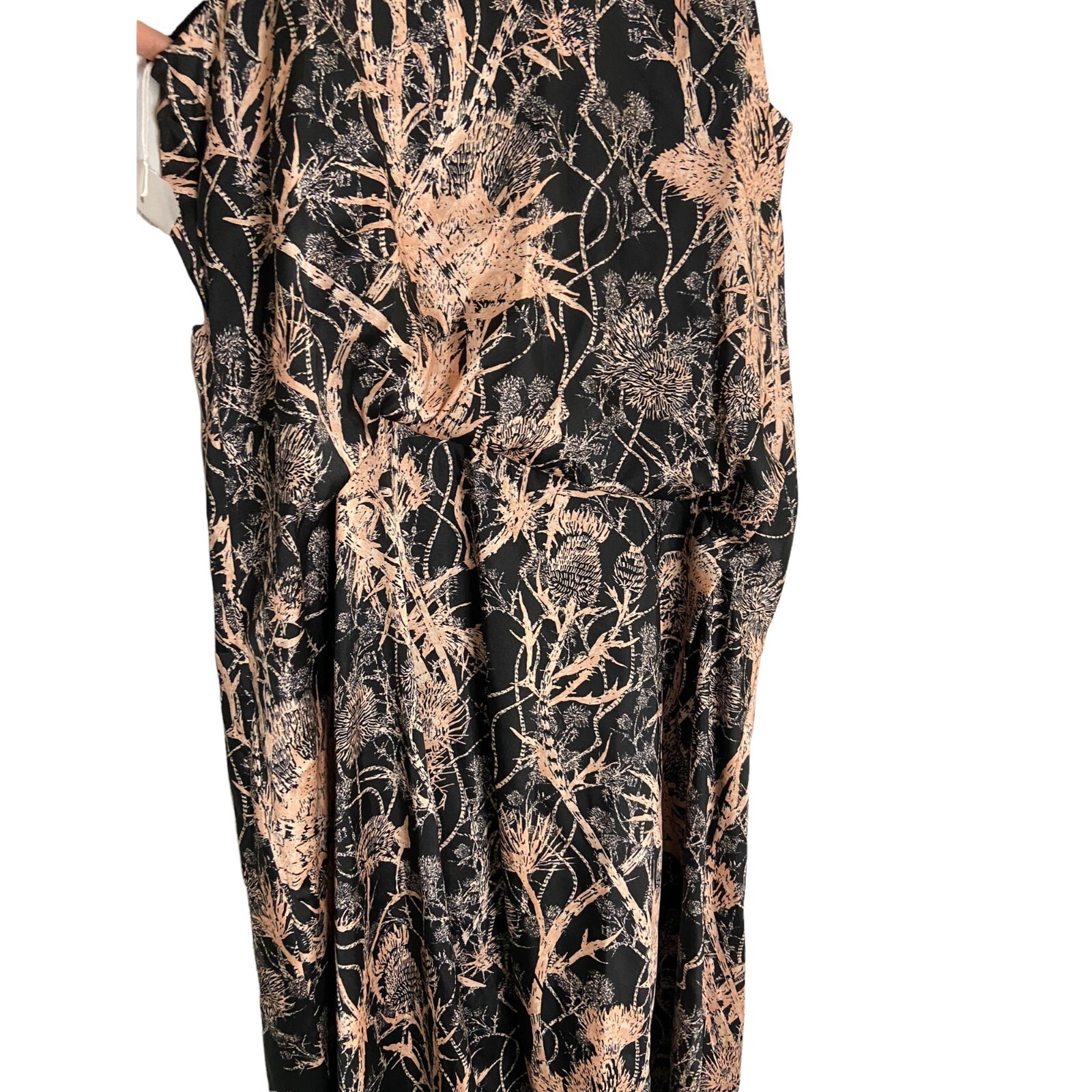 NWT Cedric Charlier Abstract Print High Low Dress-sz 4