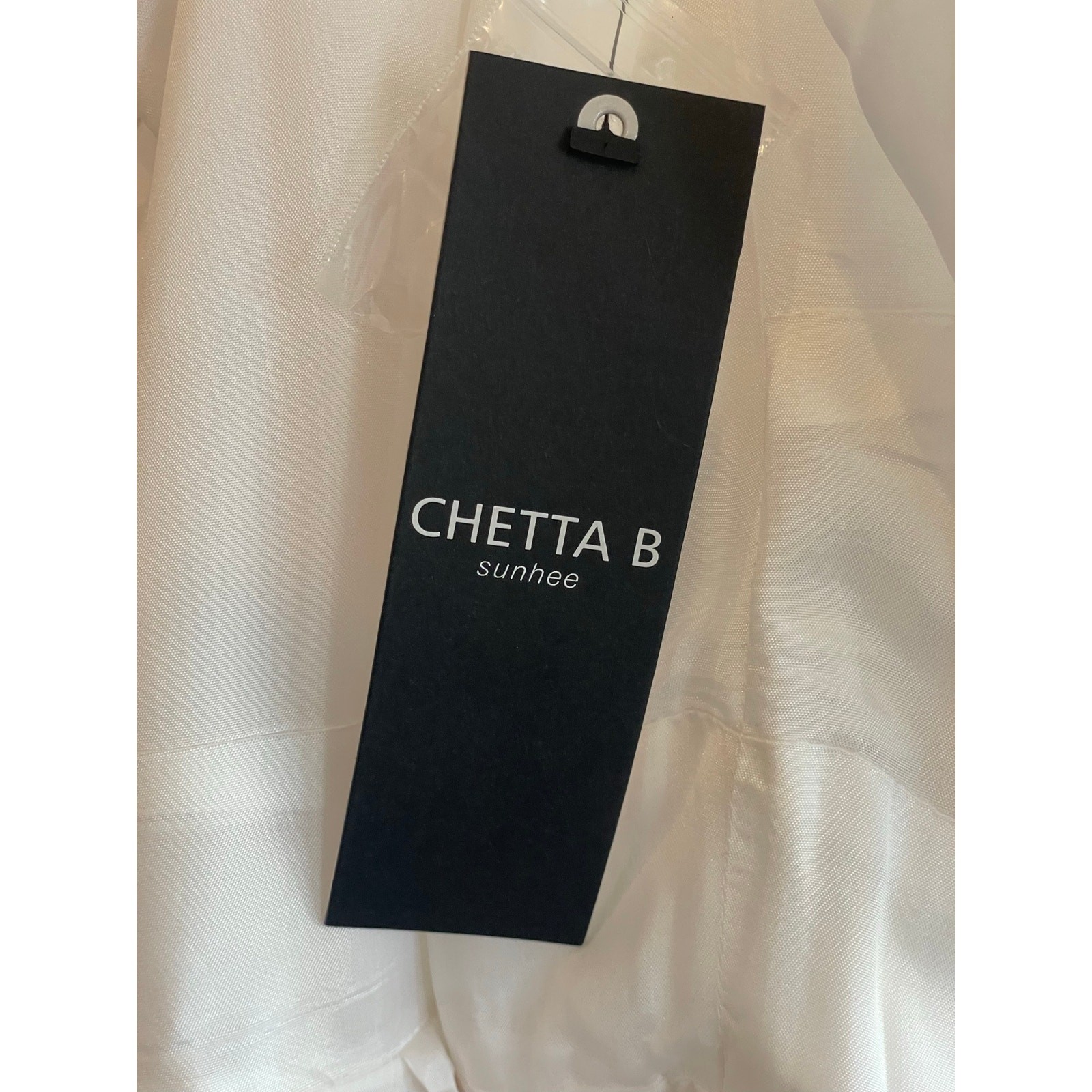 Chetta B White Cotton Blend Sleeveless Belted Midi Shirt Dress Coquette Size 6