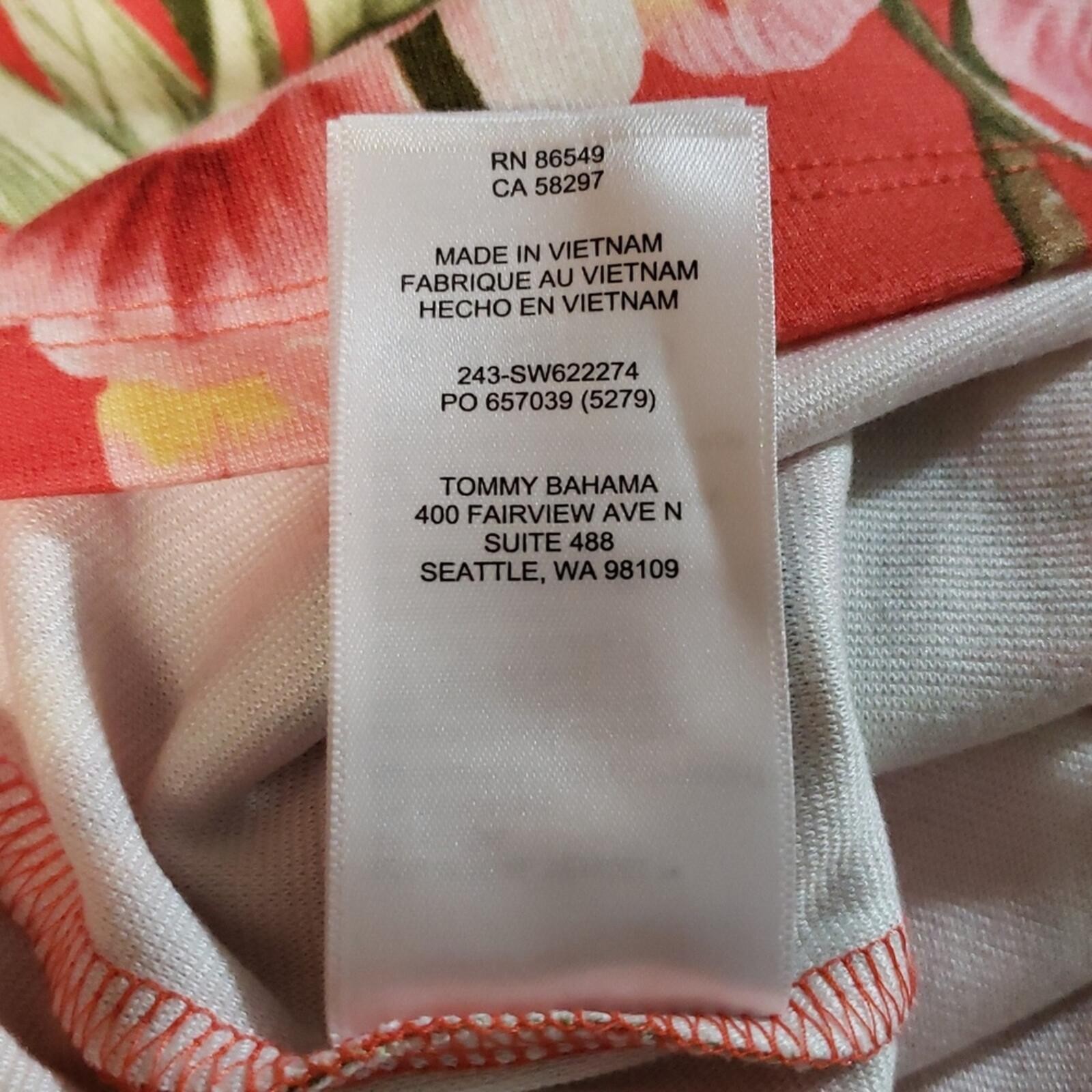 Tommy Bahama Darcy Orchid Bay Shift Dress Size: L