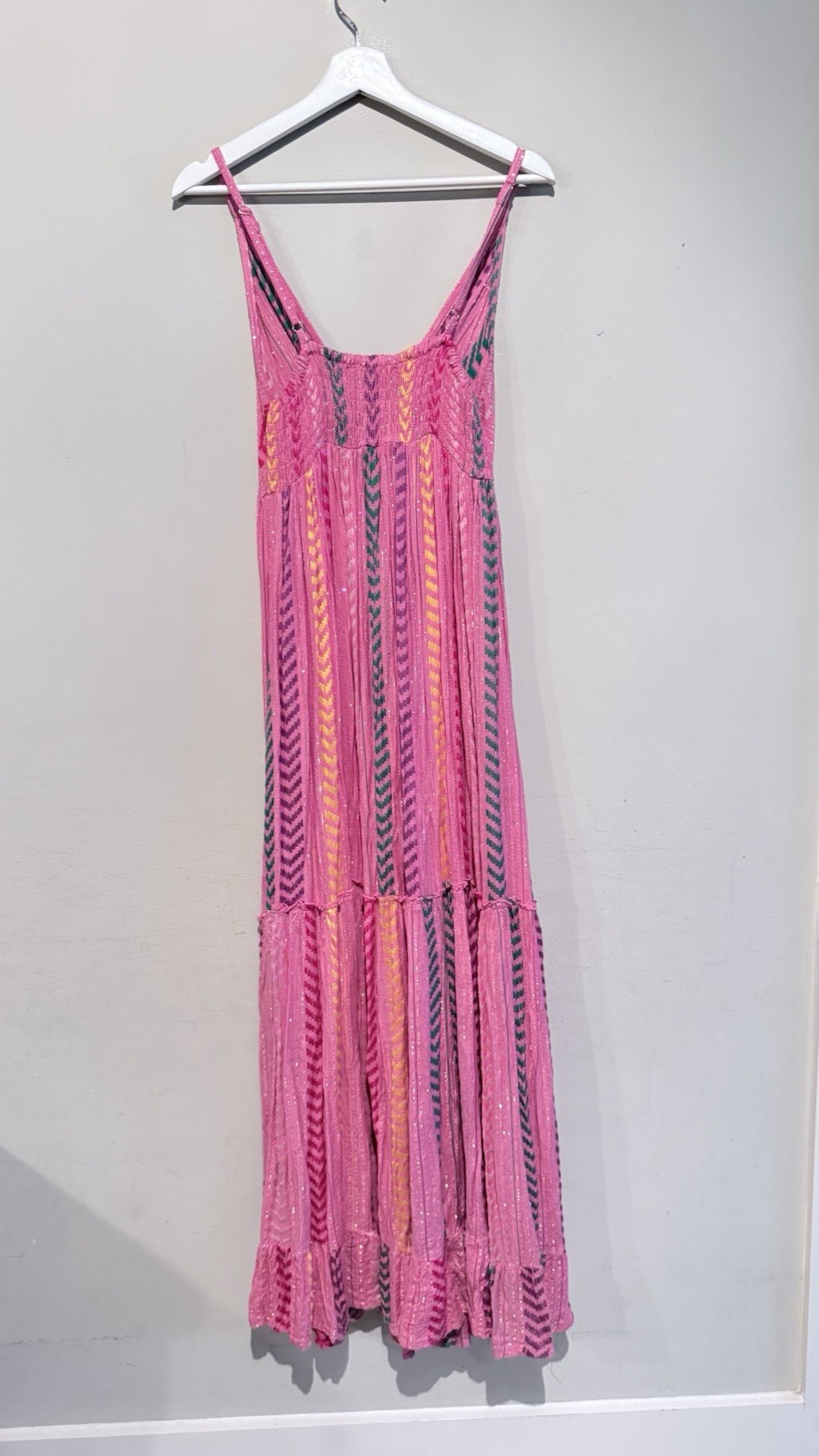 GOLD&SILVER PARIS DRESS Santorini Pink Maxi Dress Summer Vacation Women S Travel