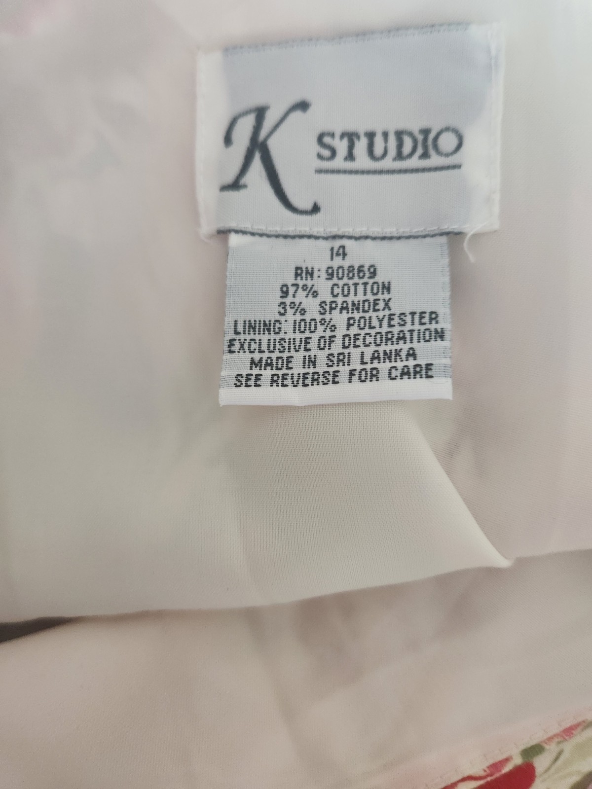 EUC K Studio Size 14 Multicolor Floral Knee-length Aline Dress