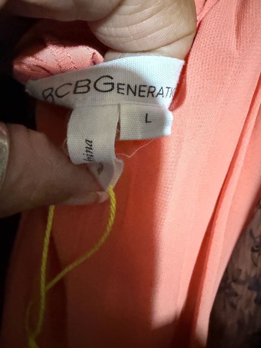 BCBGeneration Pleated Cami Midi Dress in Coral