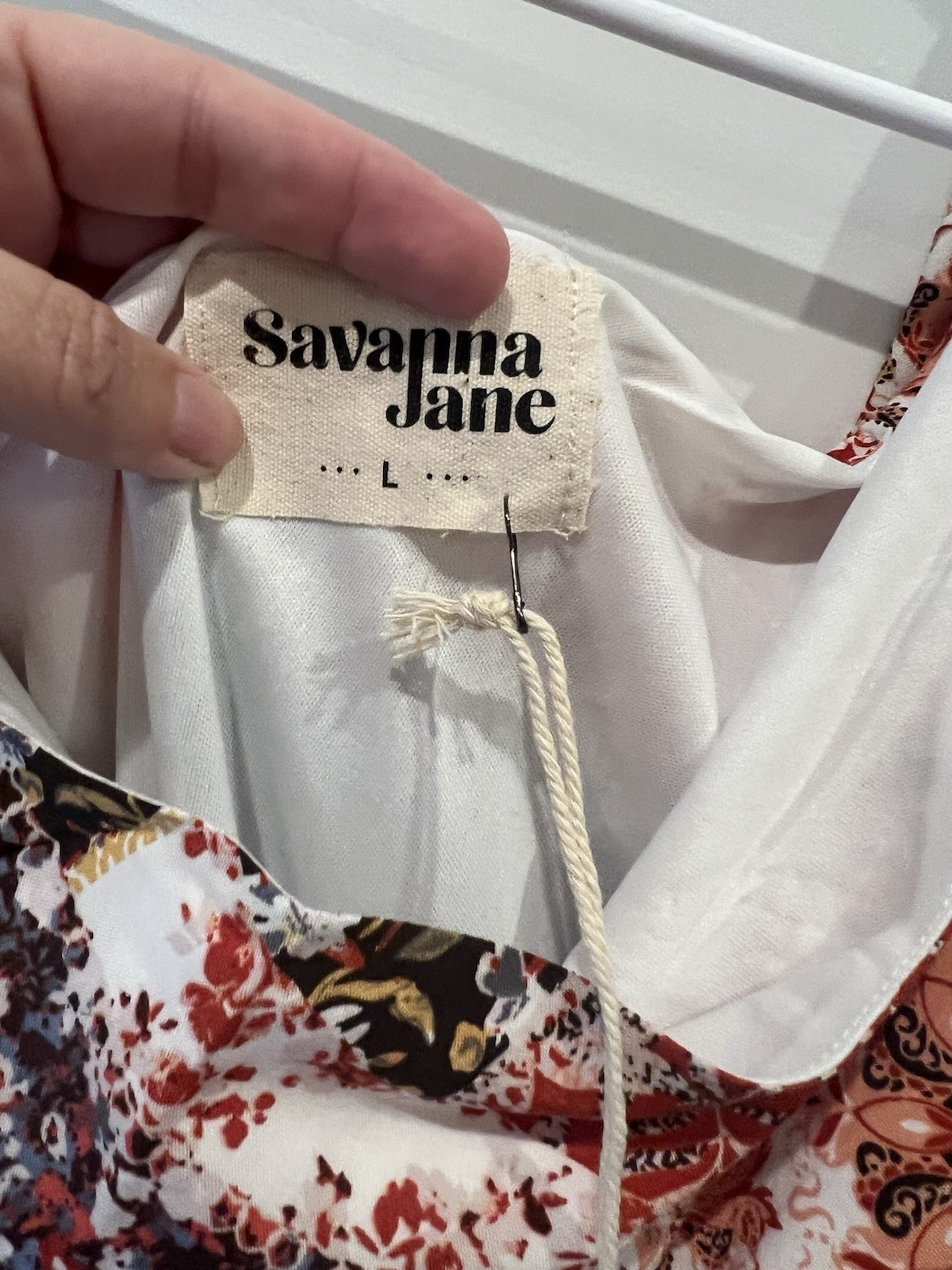 NWT Savanna Jane Patchwork One-Shoulder Dress Size Large