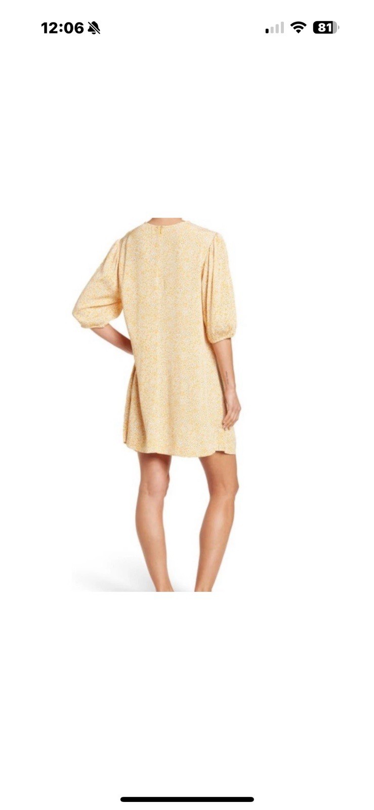 Samsoe Samsoe Women’s Dress Golden Aster M Yellow Floral Boho Casual Cottagecore