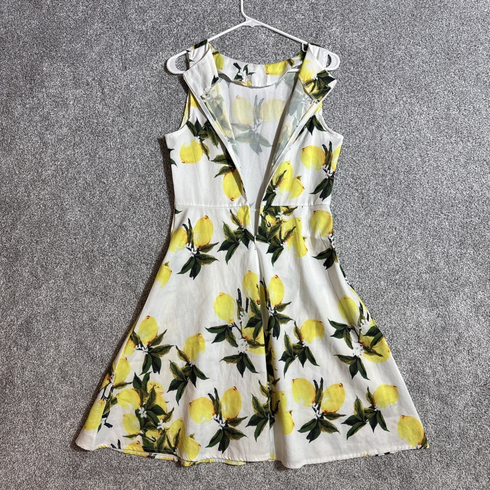 Cottagecore Sundress Size Medium Lemons Romantic Fit Flare Italian Summer Garden