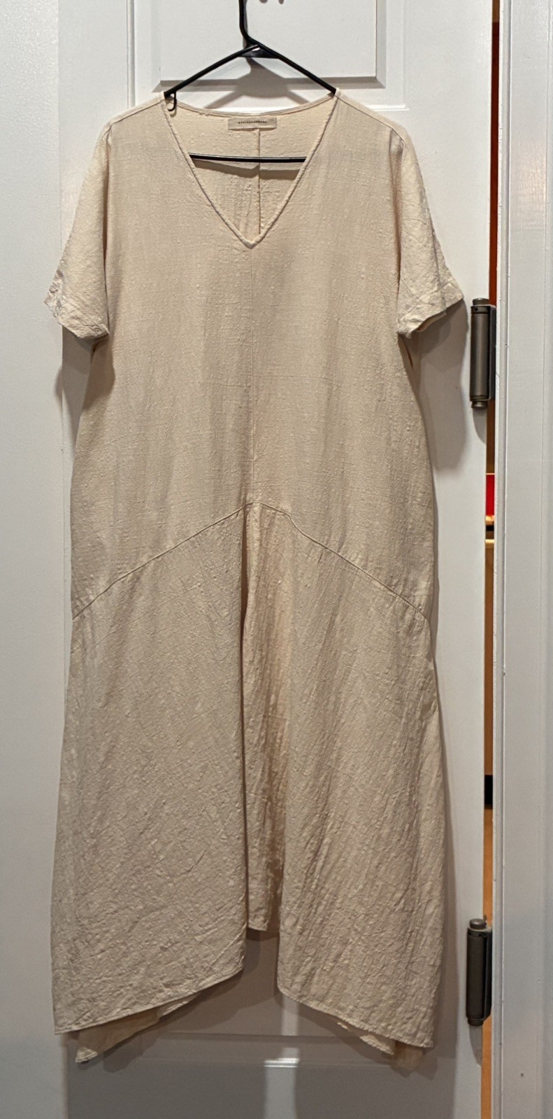 Monica Cordera Asymmetric Ramie Dress, One Size