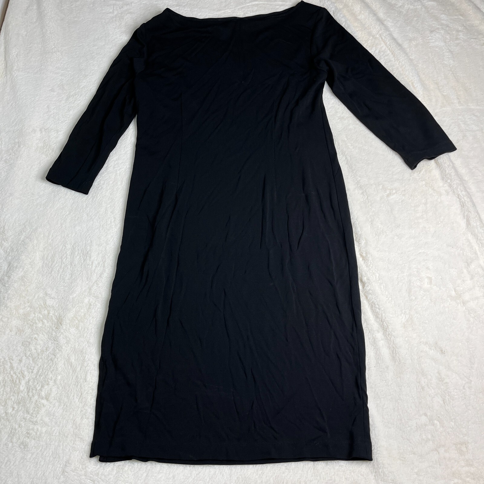 Finity Dress Womens 12 Black 3/4 sleeves