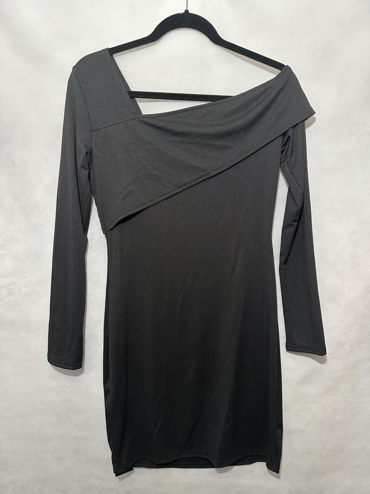 Seta T Dress Elegant Long Sleeve Off Shoulder Bodycon Mini Dress Small NWT