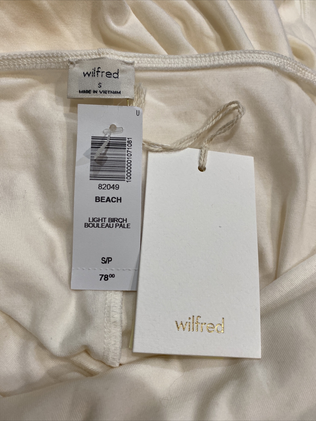 Aritzia Wilfred Medium Beach Cut Out Cross Open Back Dress Size S/P