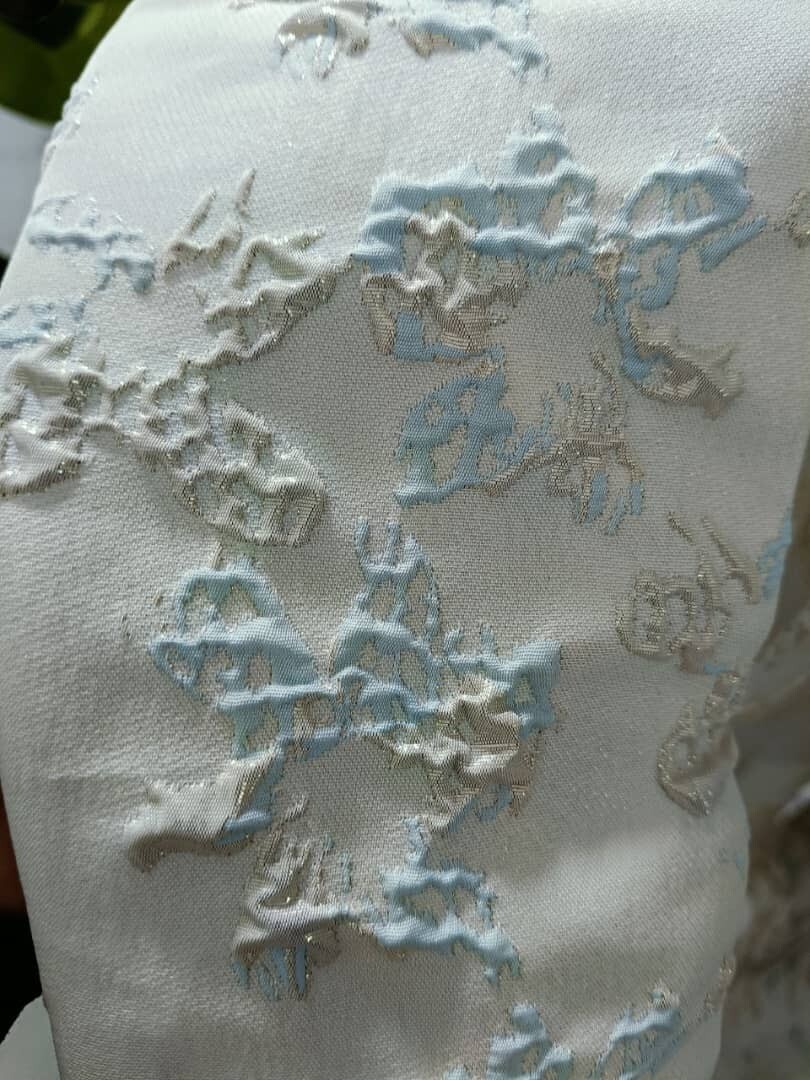 Baju Kurung Cutting Riau Soft Brocade XS-4XL corak timbul inclu. shipping fee