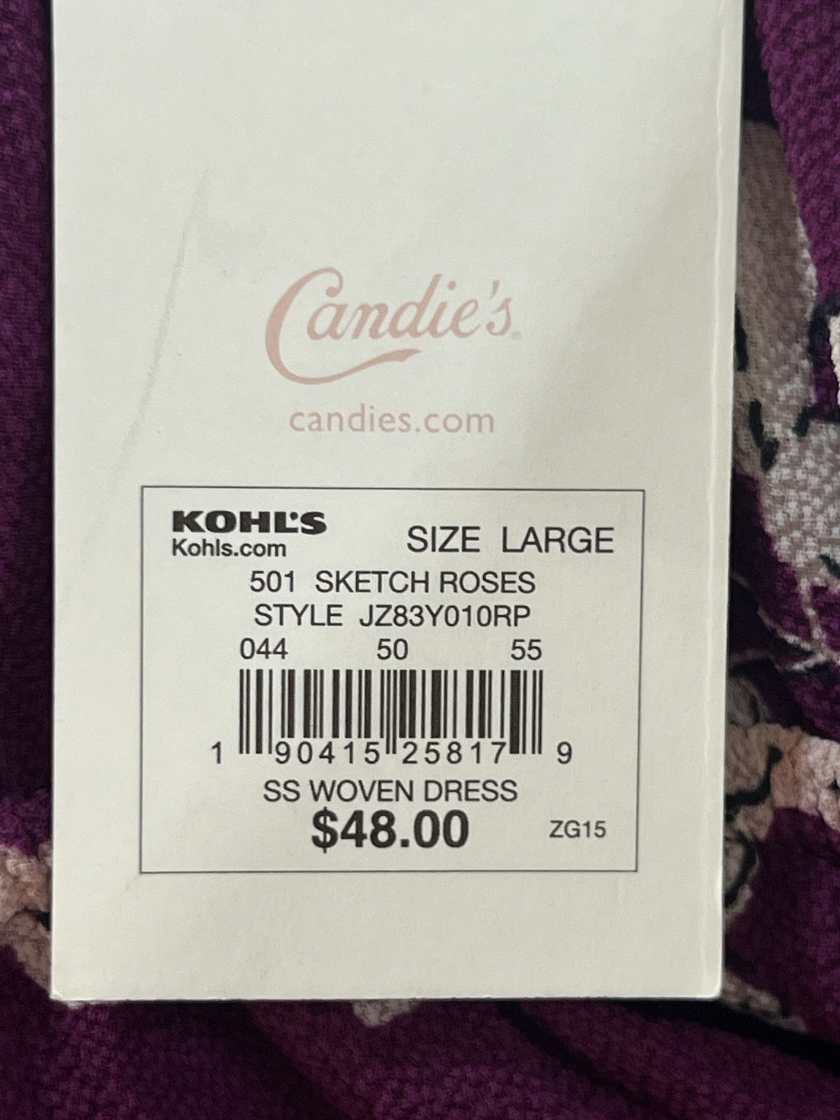 Candie’s Purple Floral High-Low Romper Dress Size Large Brand New With Tags