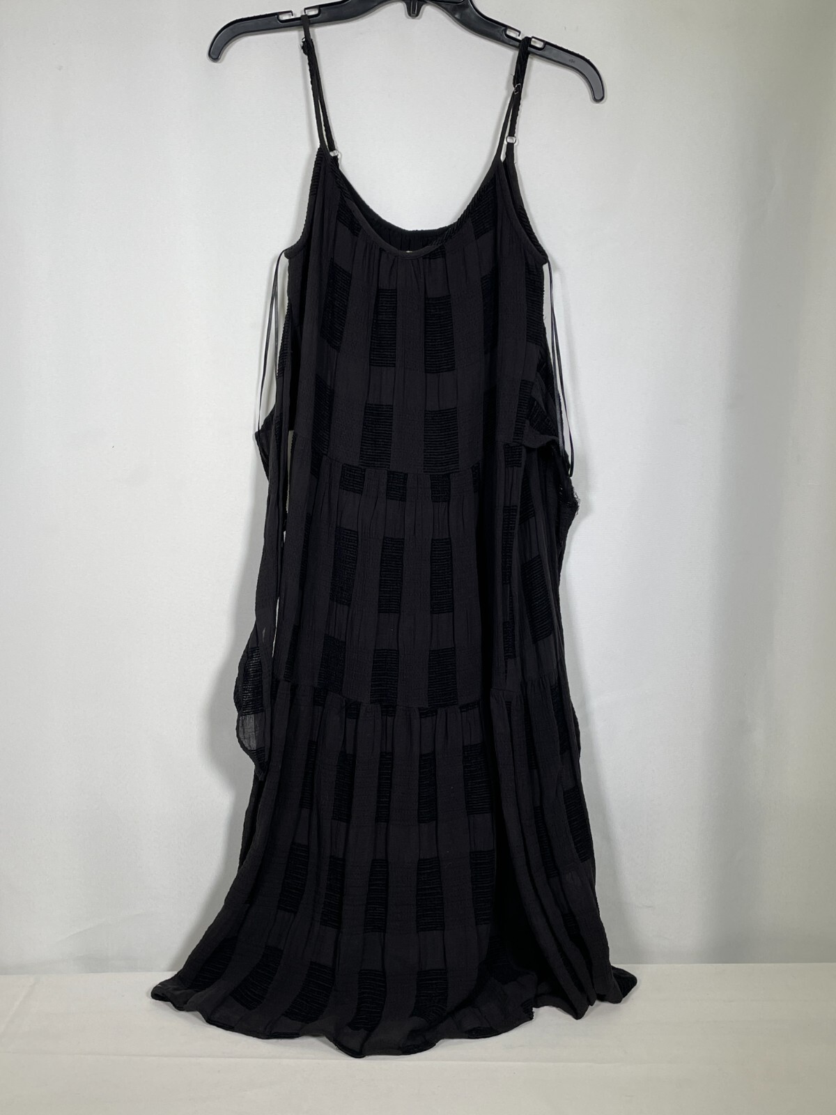 All in Favor Black Sequined Party Midi Dress Women’s SMALL