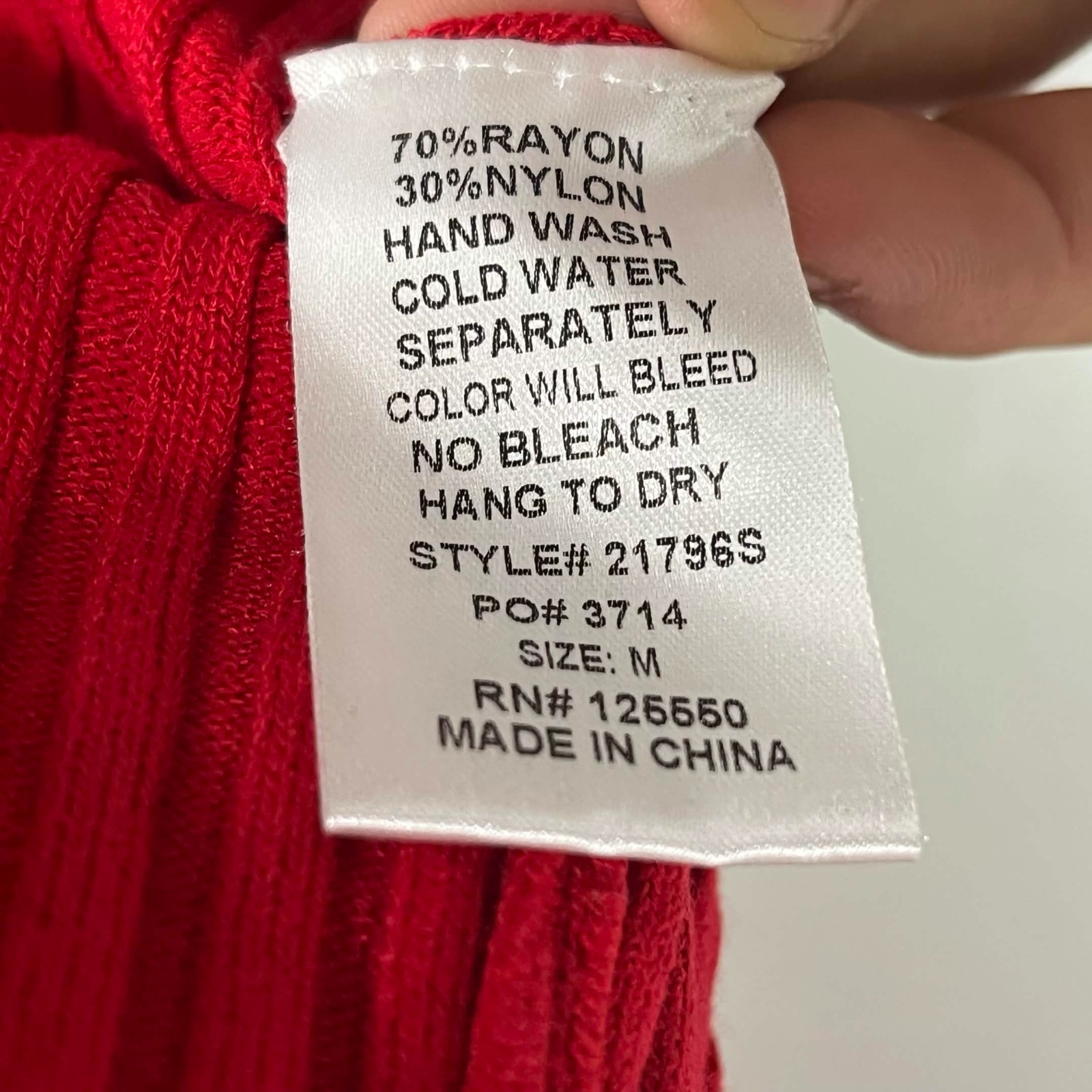 EUC Hera Collection Womens Red Ribbed Knit Strapless Front Split Dress Size M