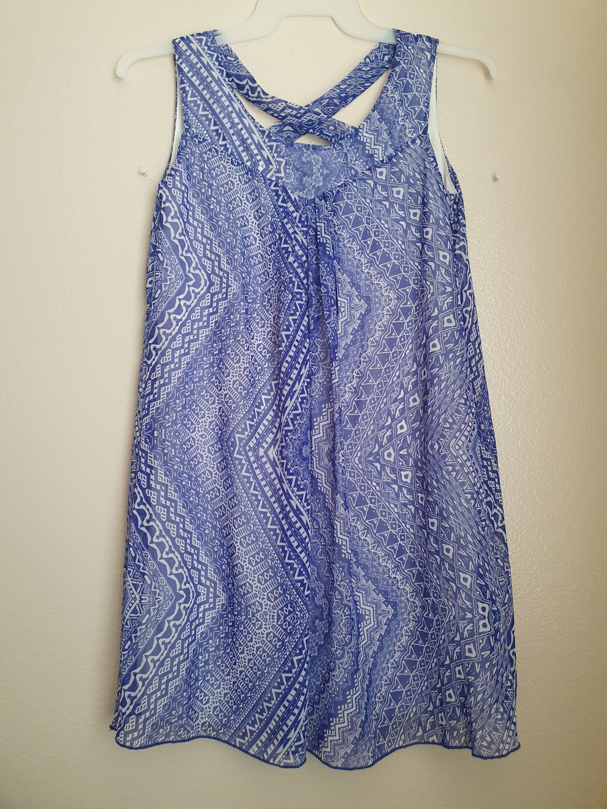 Enfocus Studio Women’s Blue & White Dress Size 4