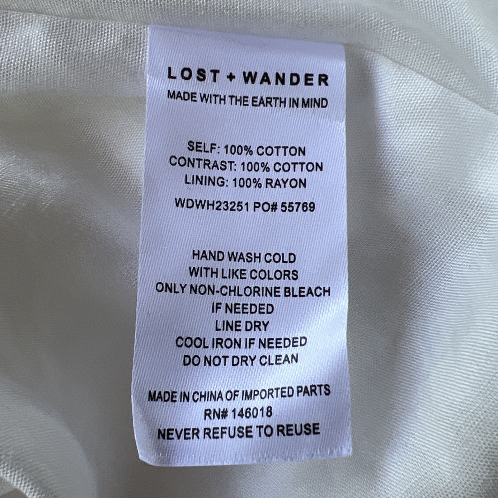 Lost + Wander Sundrenched Midi Dress Off White Cottage Core Small Bohemian