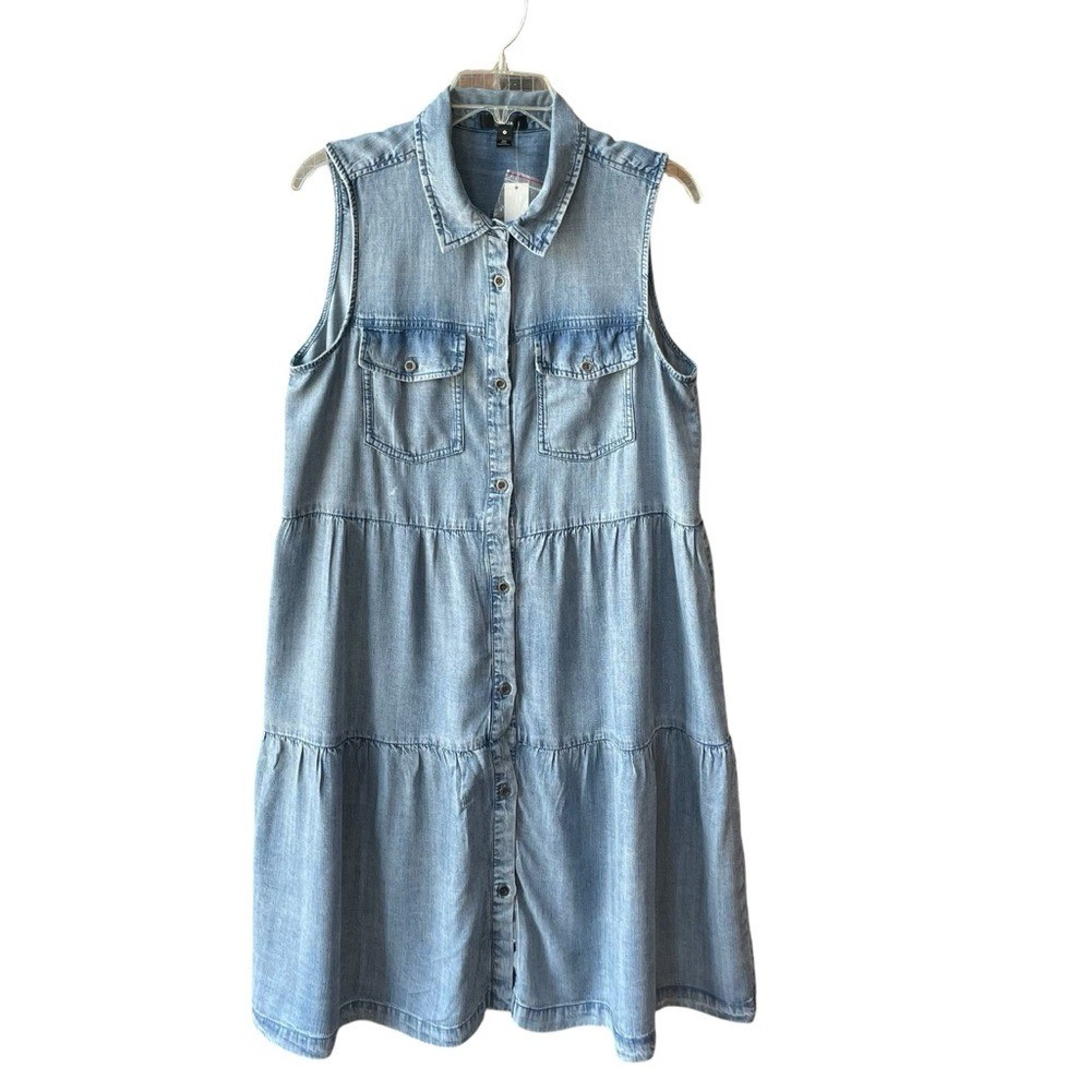 Aqua 100% Tencel Sleeveless Dress NWT
