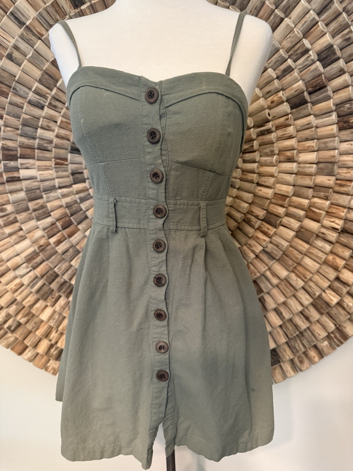 Mind Code Green Mini Dress Women’s