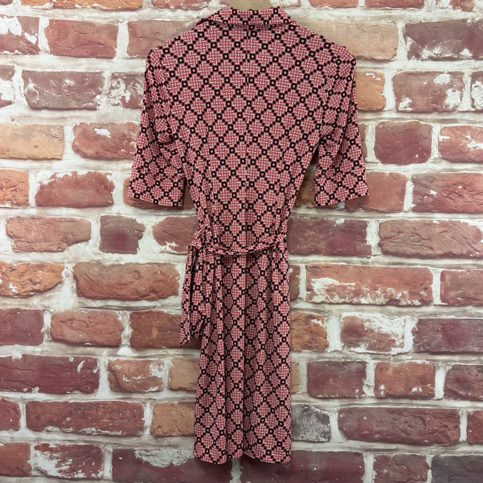 Laundry Shelli Segal Dress Womens 2 Pink Multicolor Abstract Casual Career