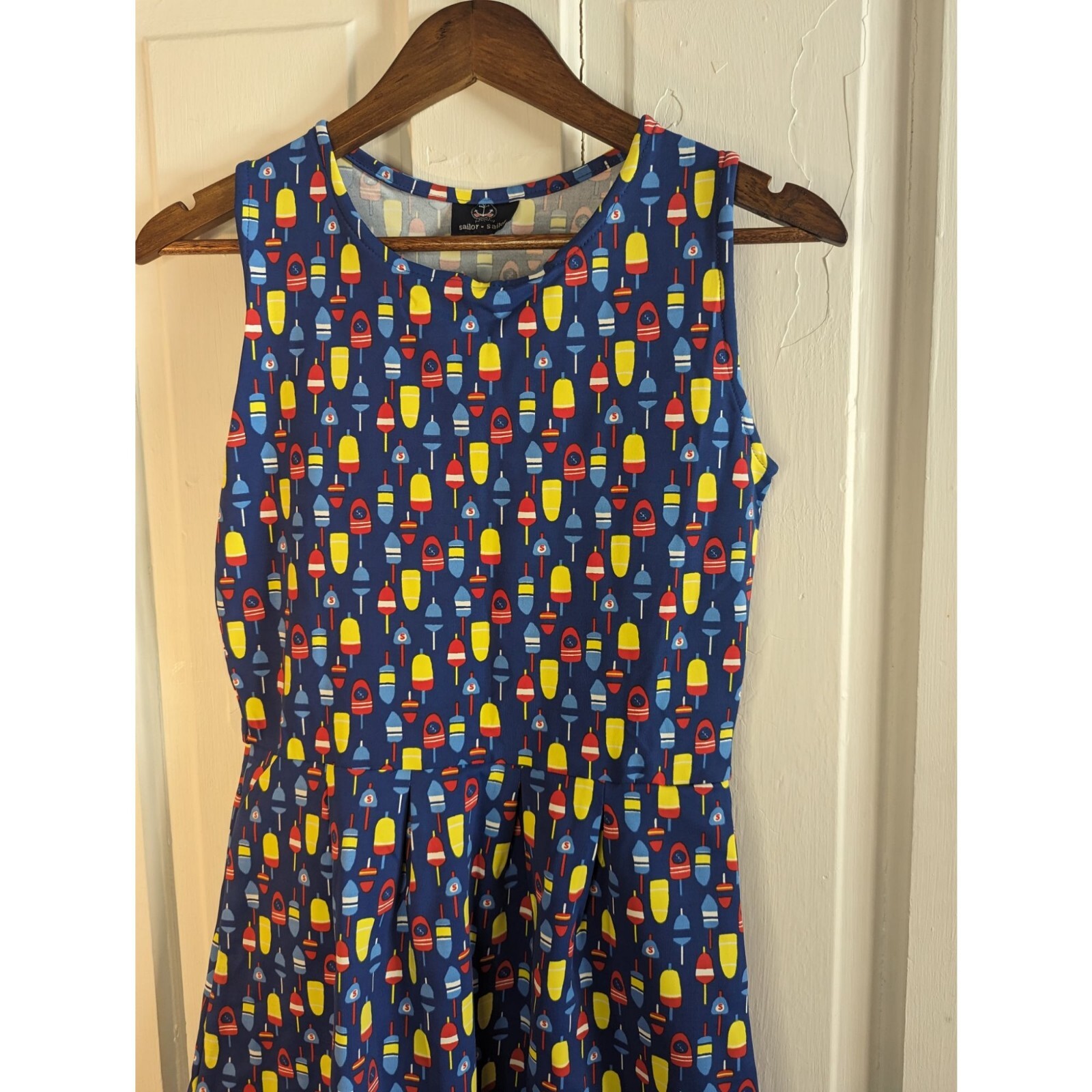 Sailor Sailor Novelty Print Nautical Themed Buoys UPF 50+ Women’s Dress Sz XS