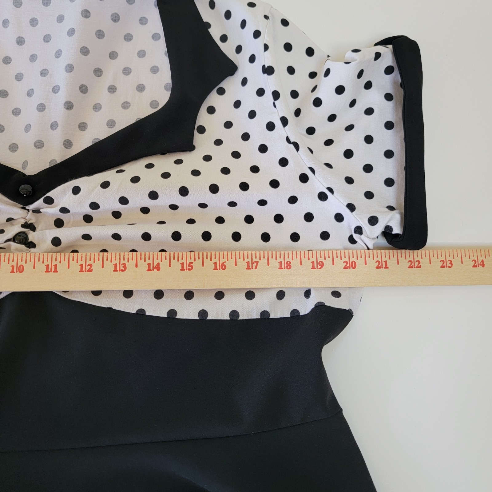 Nihsatin~ 1950s Retro Rockabilly Swing Dress~ Black &White w/Polka Dots~ Sz 4XL
