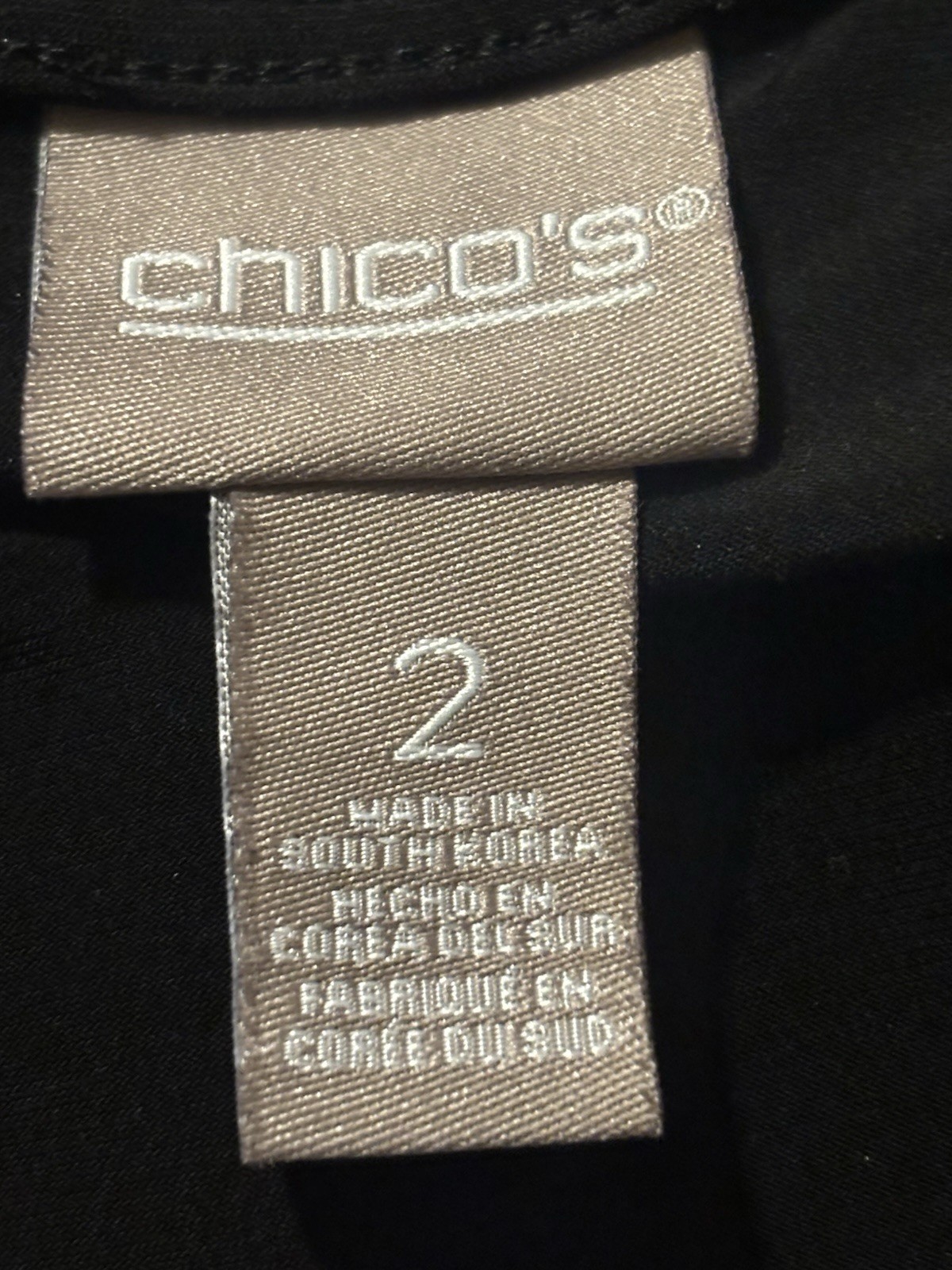 NWOT Chico’s No Iron Travelers Old Money Quiet Luxury Packable Size 2 U.S. L/12