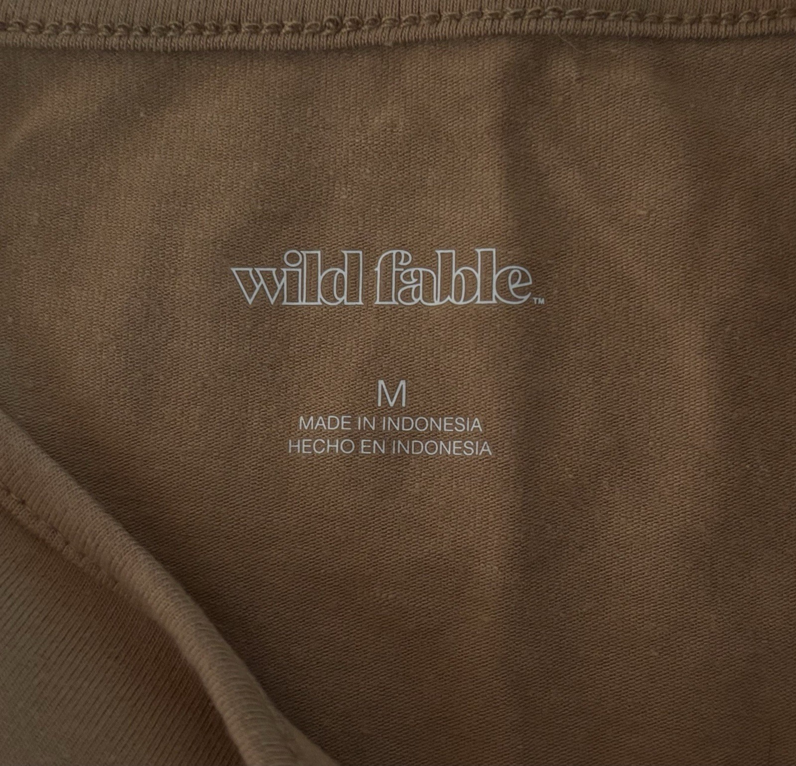 Wild Fable Bodycon Seamed Sleeveless Dress size M – Light Brown/Camel – NEW B