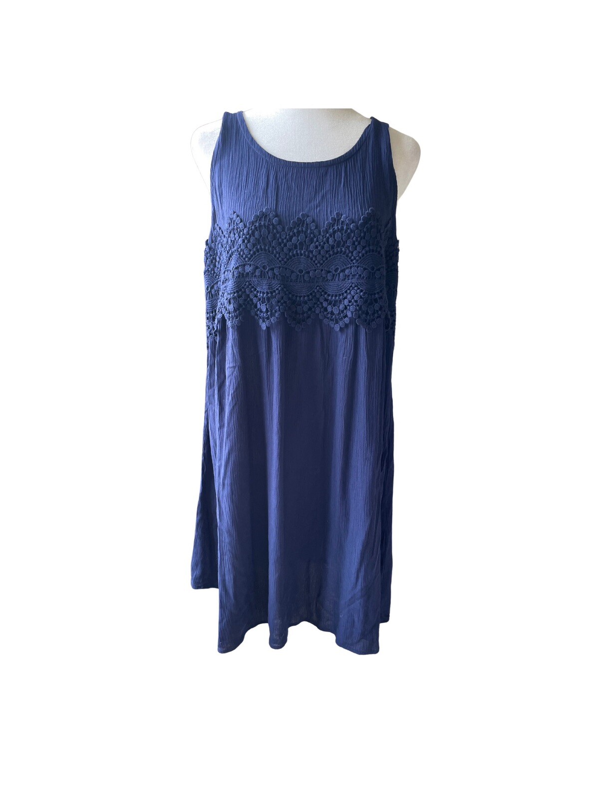 Xhilaration Sun Dress Women’s Medium Moonlight Blue Baby Doll Sleeveless Dress