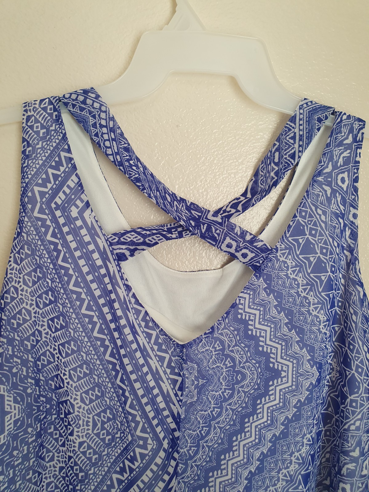 Enfocus Studio Women’s Blue & White Dress Size 4