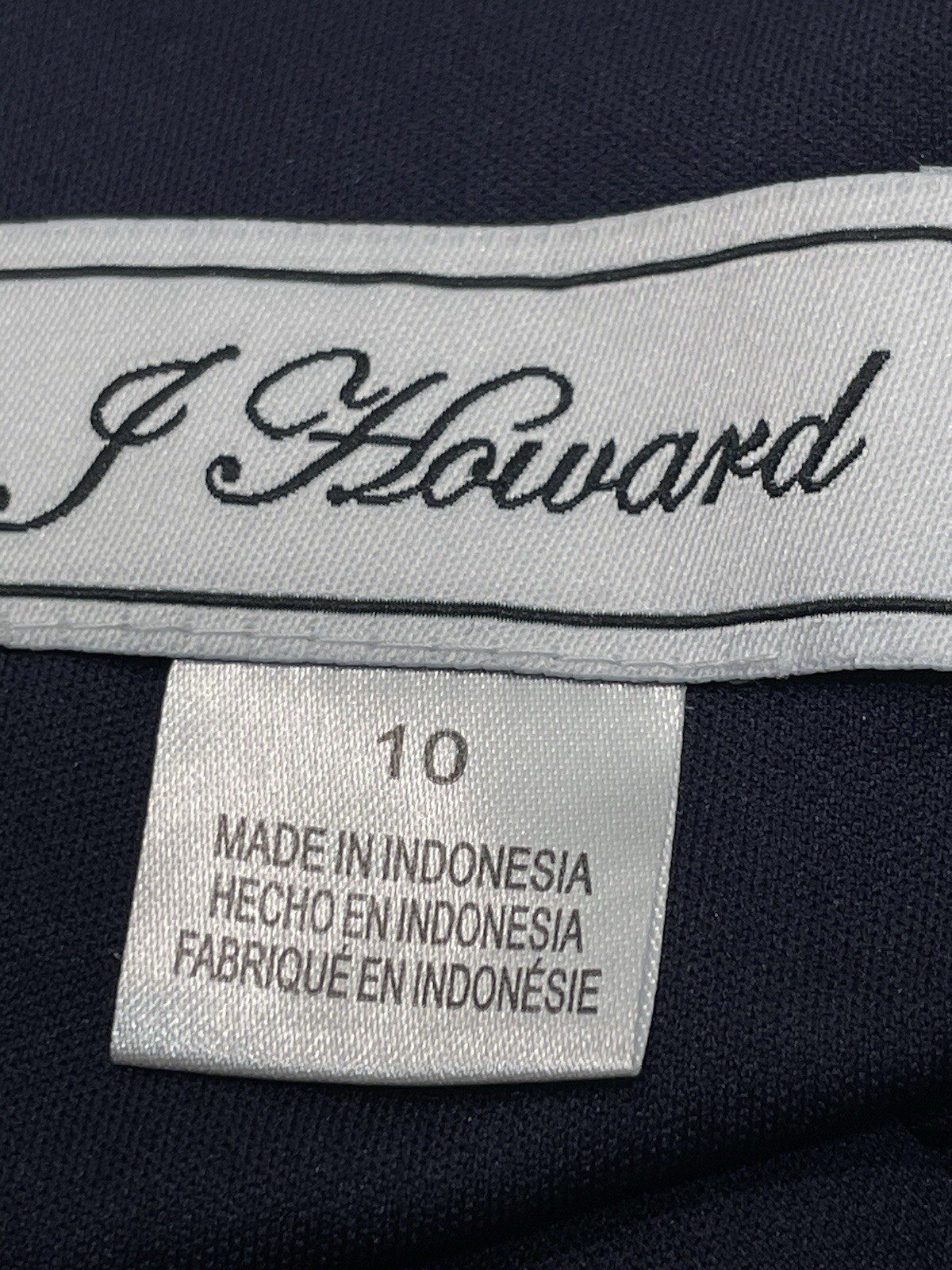 J Howard Womens Navy Tiered Ruffle Sleeveless Chiffon Dress 10