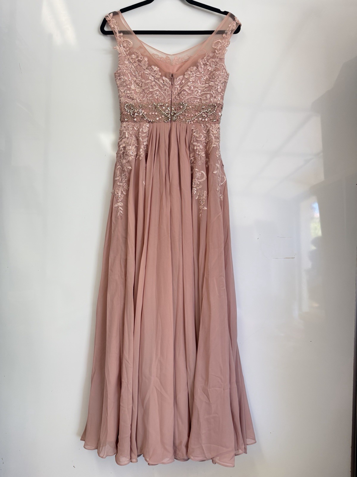 JJ’s House Pleated Chiffon Skirt Cascade with Effortless Grace Formal Elegance S