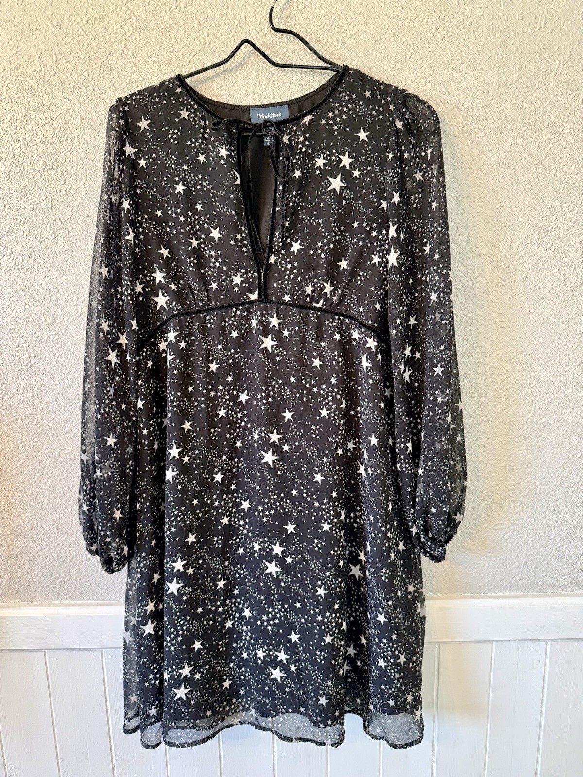 Modcloth Dress XS Stars Celestial Galaxy Witchy Tarot Astrology Whimsigoth Goth