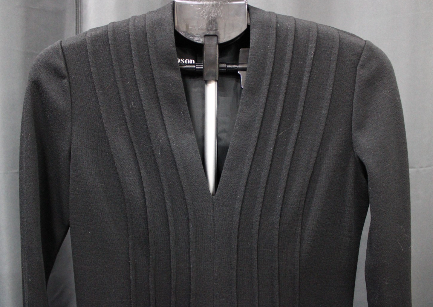 Adele Simpson Neiman Marcus IGLWU Black Long Sleeve Dress