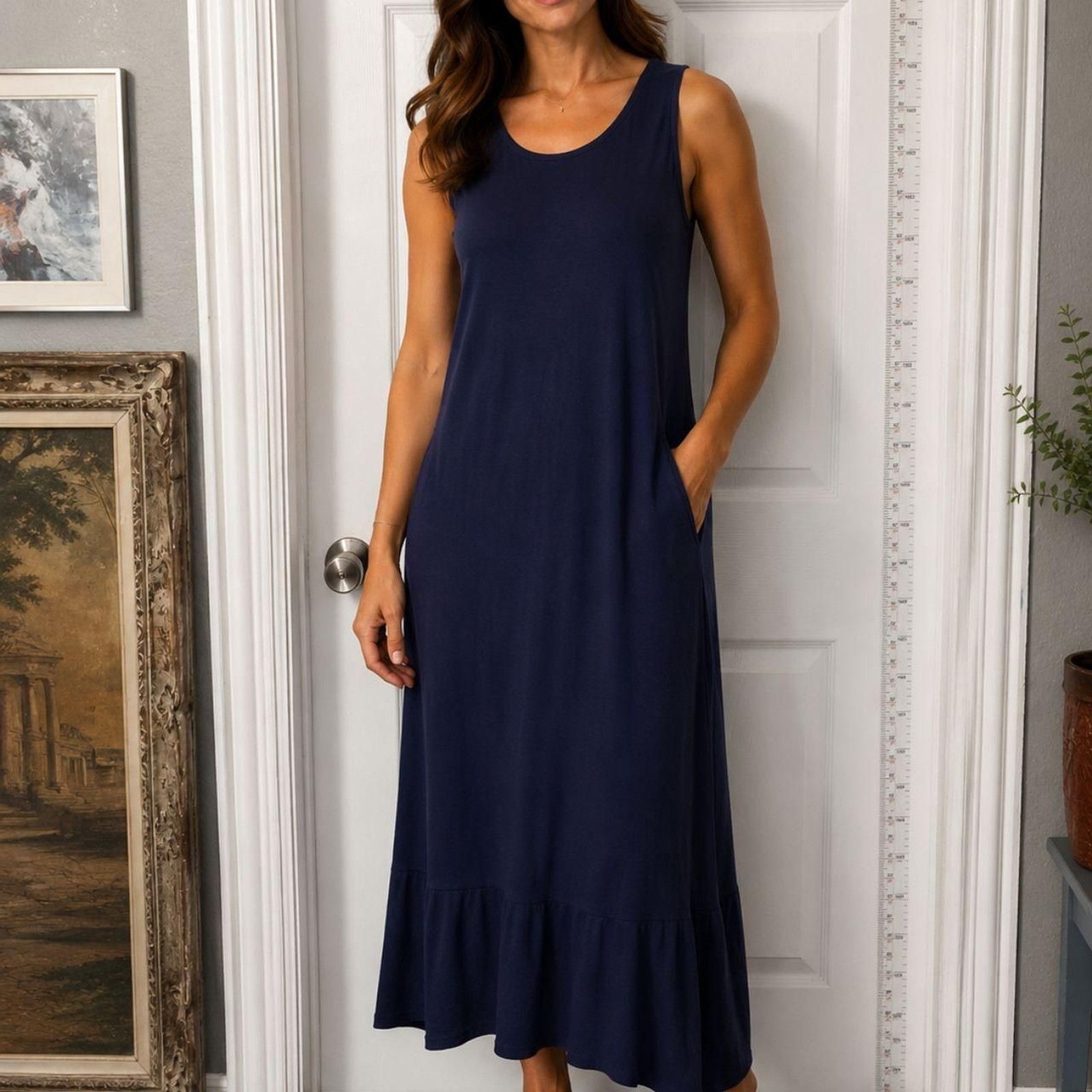Eileen-fisher Women’s Navy and Blue Dress