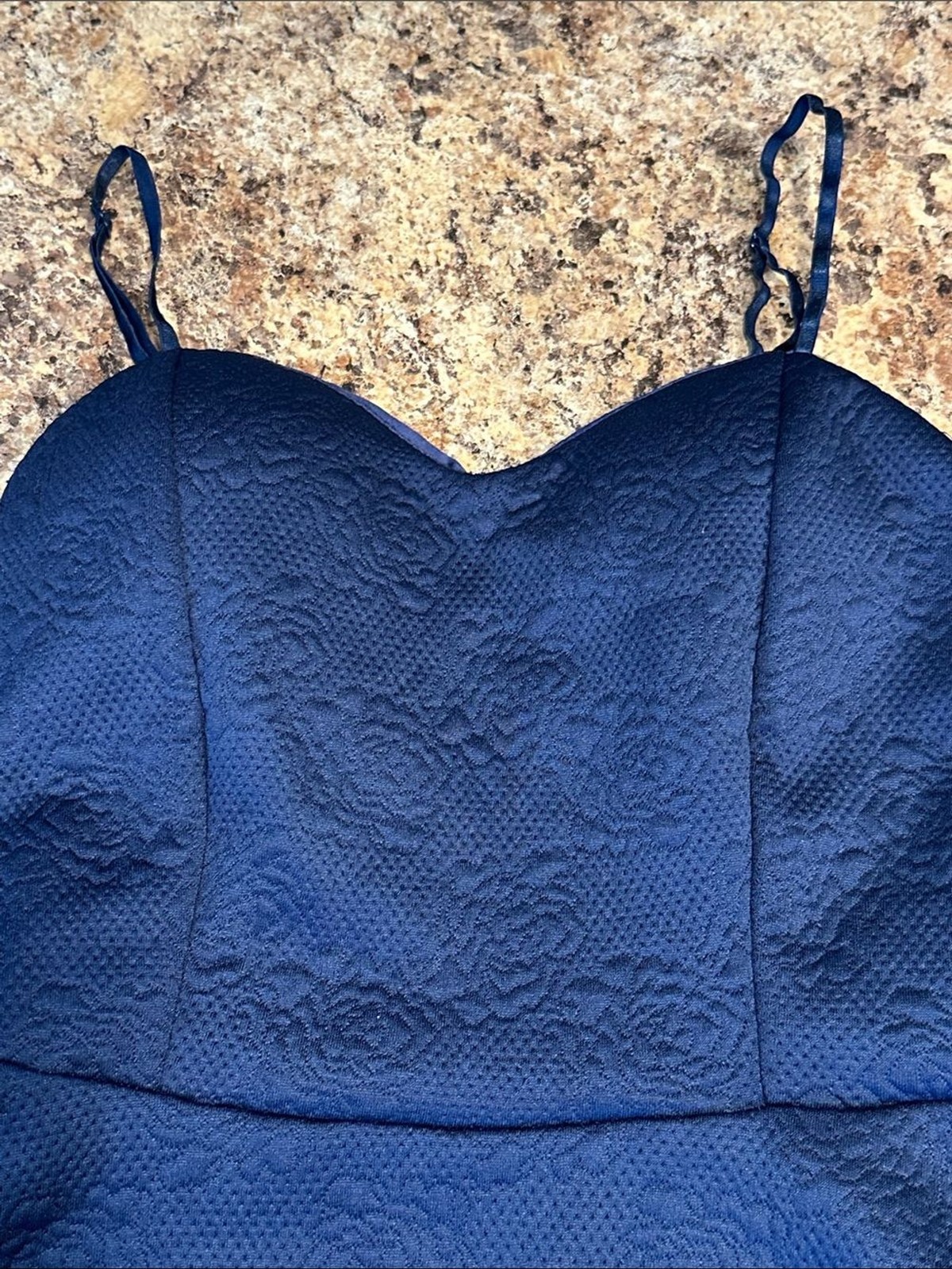 Noble U Royal Blue Spaghetti-Strap Fit & Flare Mini Dress