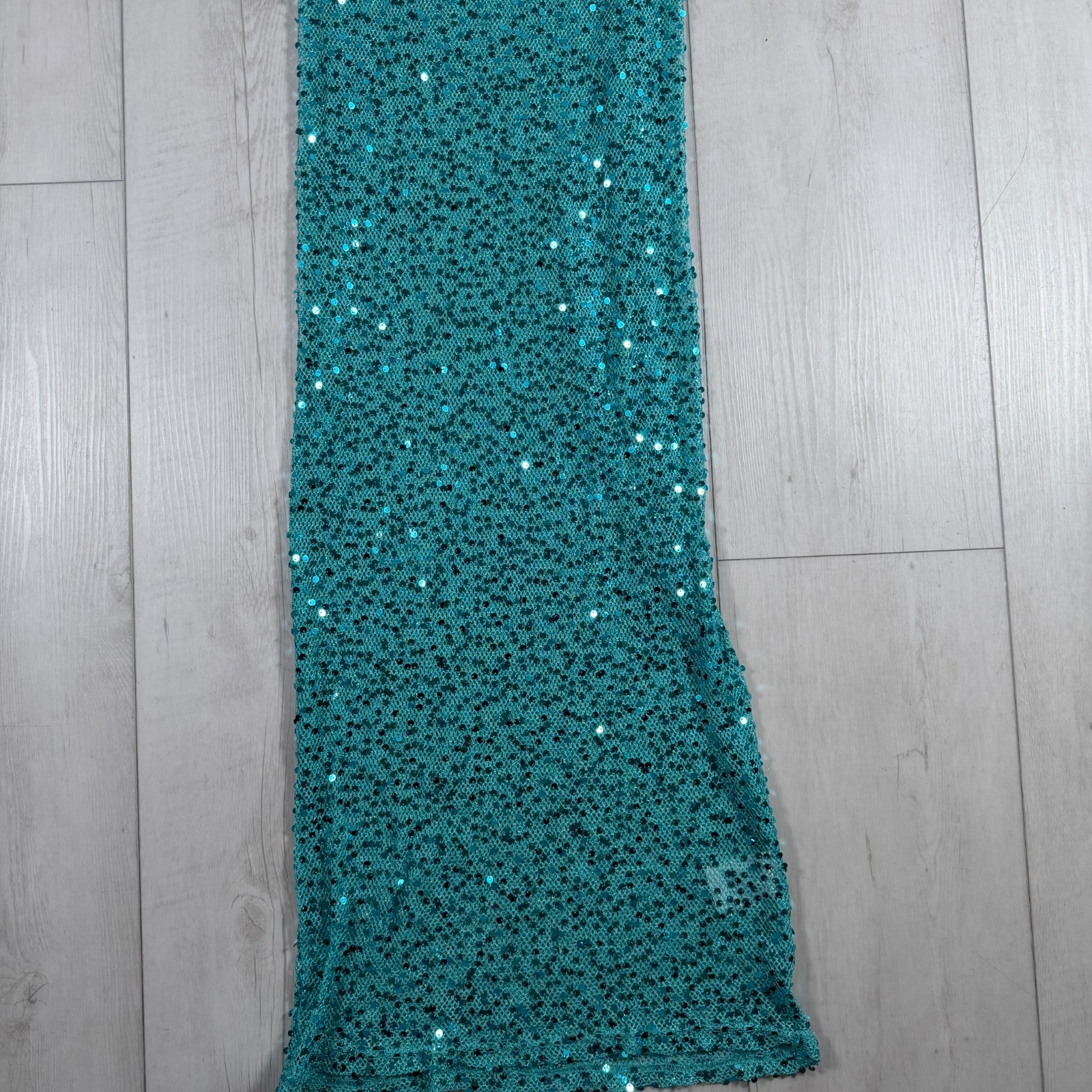 NWT Peppermayo Women’s XS Sequin Blue Maxi Dress Summer Travel Beach
