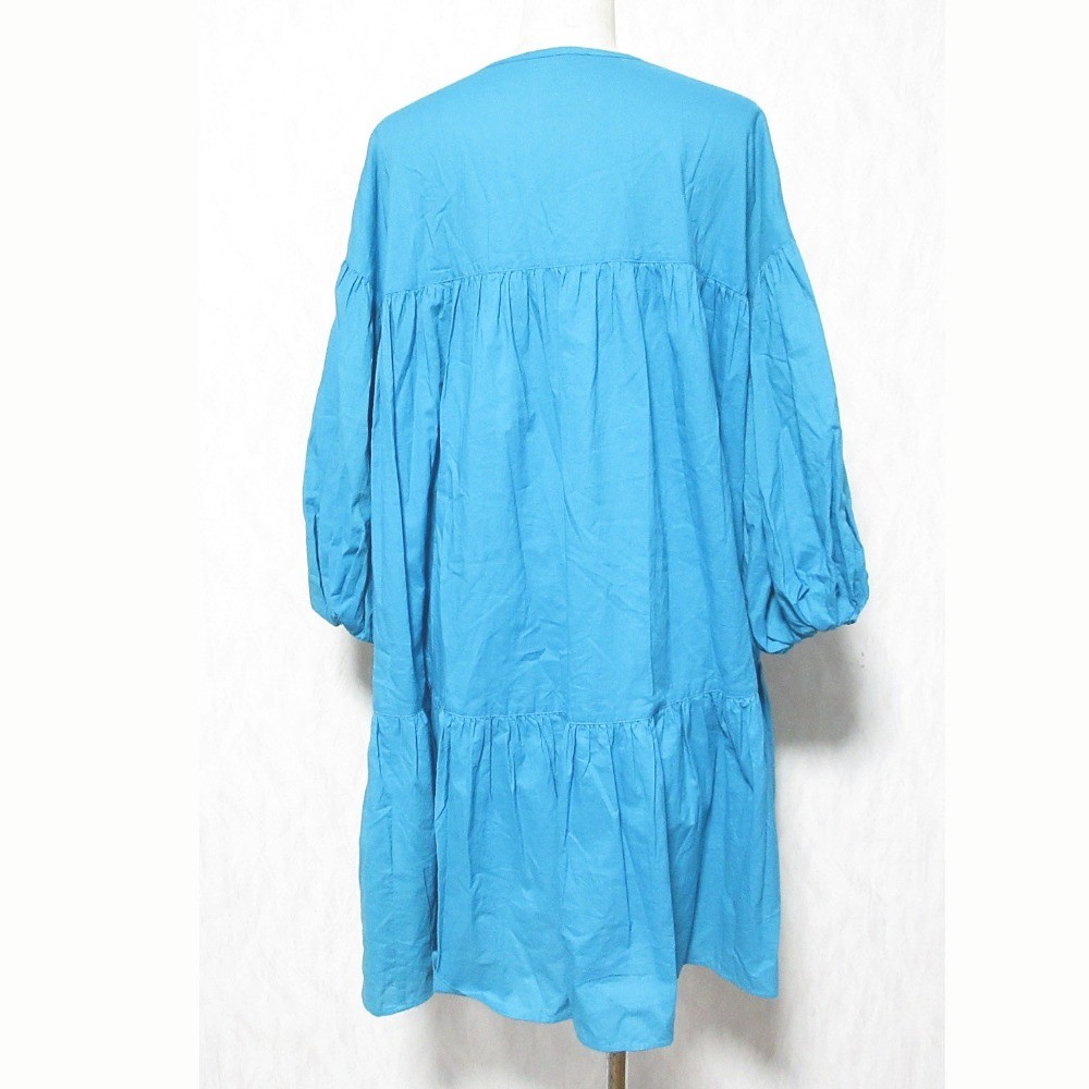 JOURNAL STANDARD 23SS Cotton Tiered Puff Dress 23040400500010 Blue Women USED