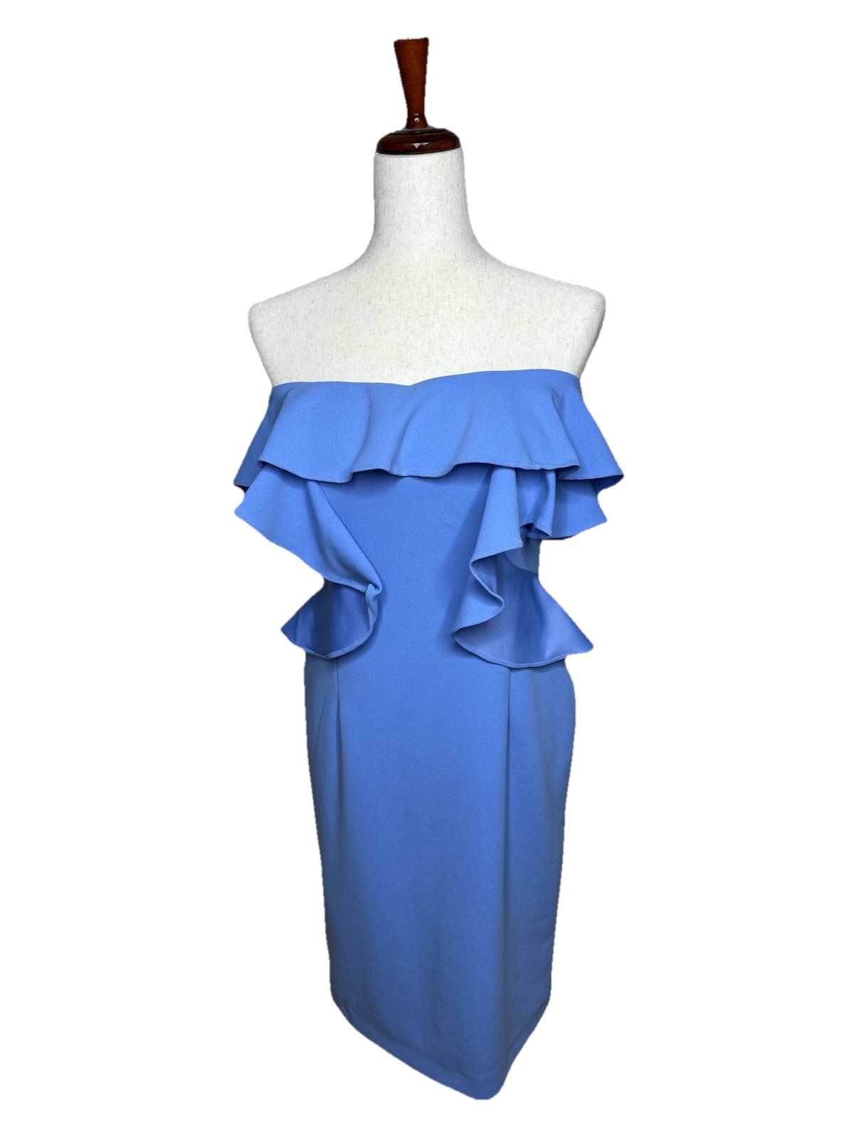Alexia Admor Women’s Strapless Dress Style #D2772 Blue Sz 6 NWT Romantic Lined